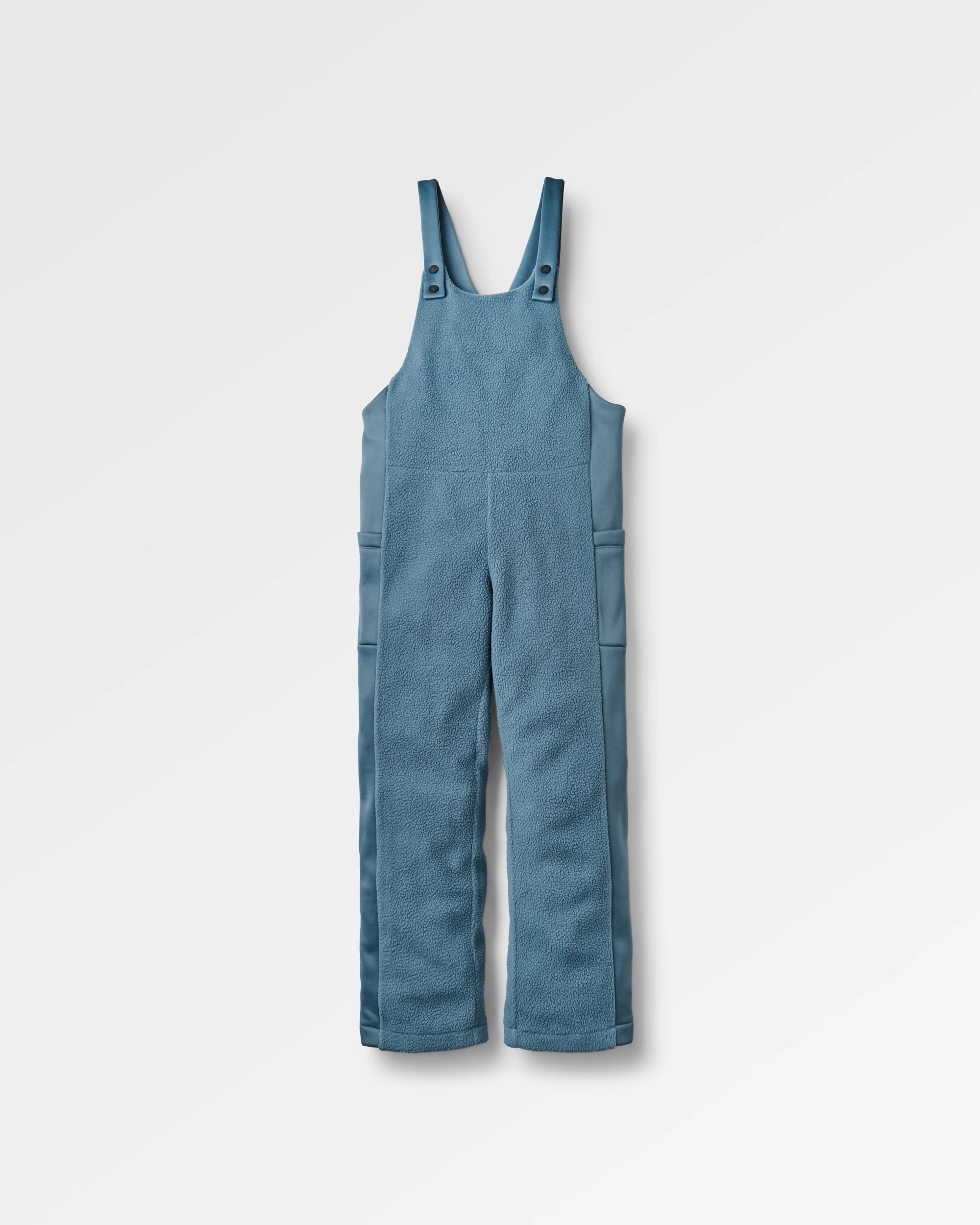 Campout Fleece Dungaree - Stormy Blue - Flatlay