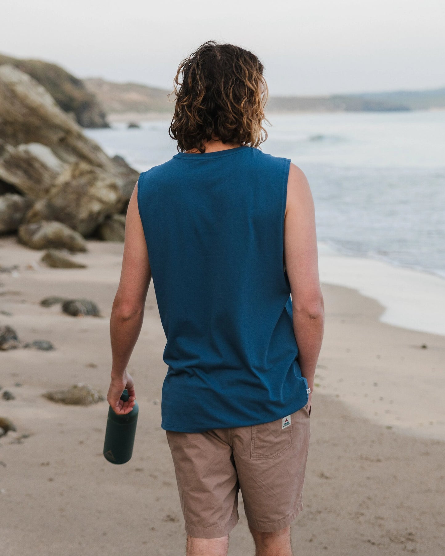 Yuca Recycled Cotton Vest - Dark Denim
