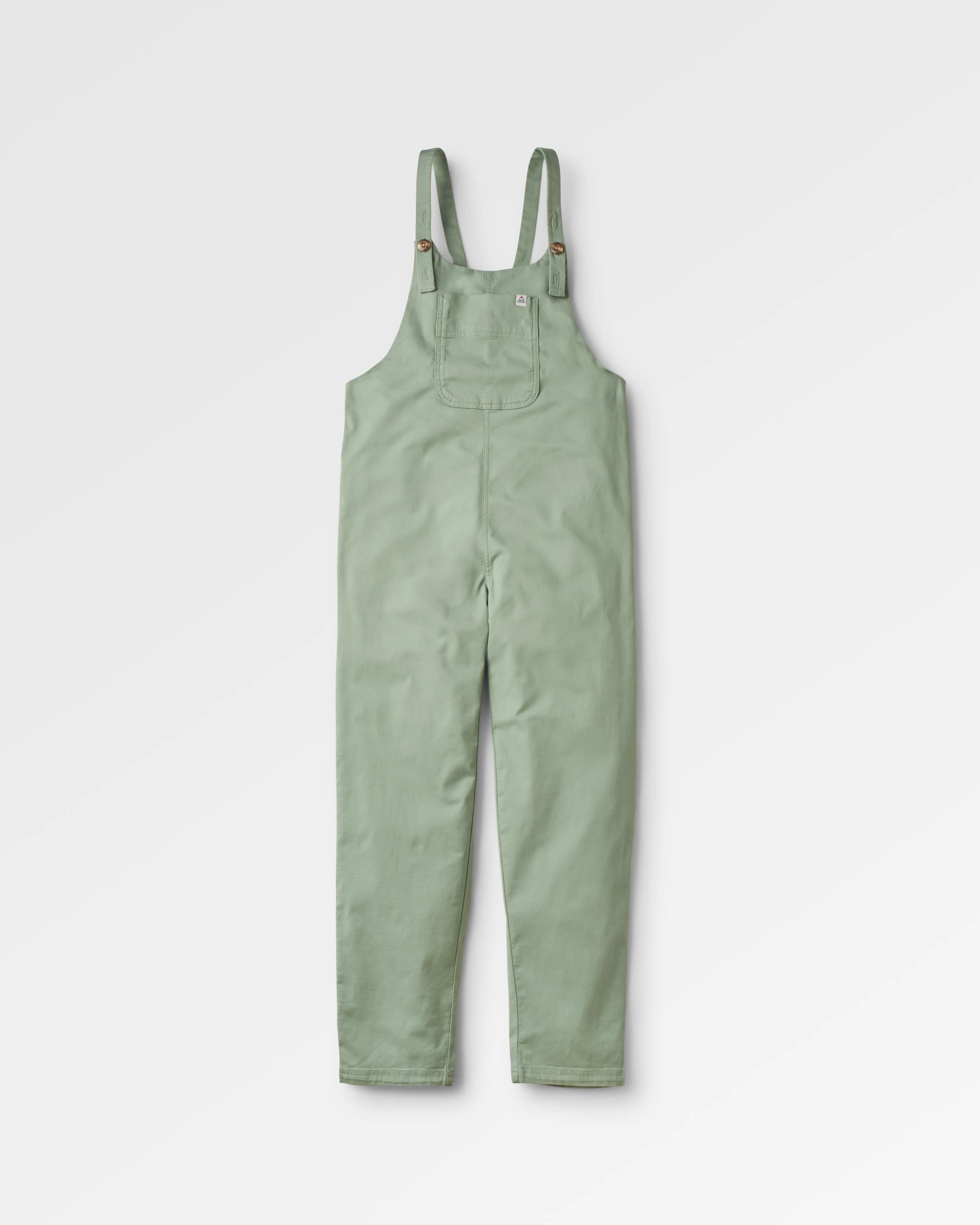 Meadows Organic Cotton Dungarees - Pistachio - Flatlay