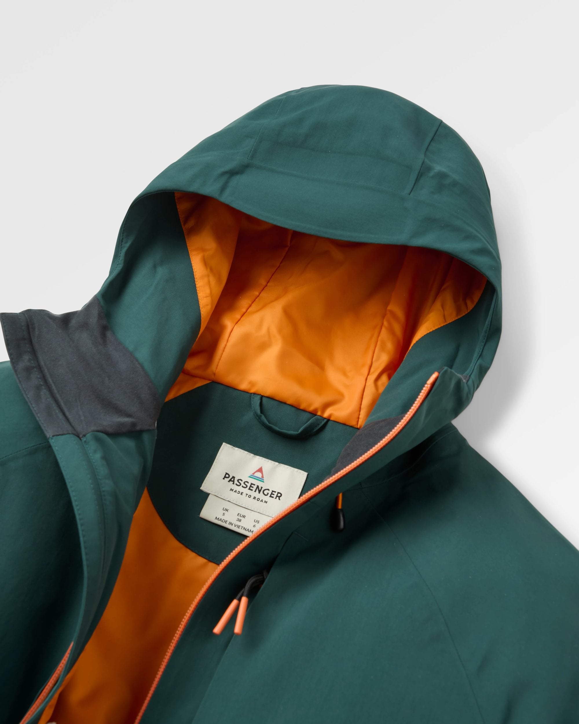 Serein Waterproof Parka - Dark Fern - Flatlay