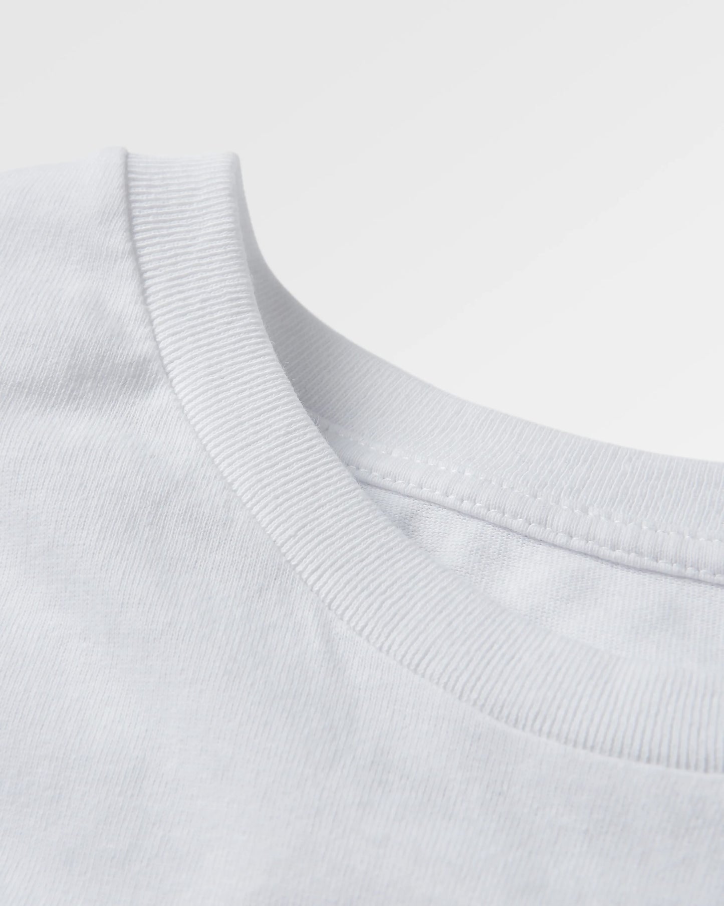 Nature Recycled Cotton T-Shirt - White - Flatlay