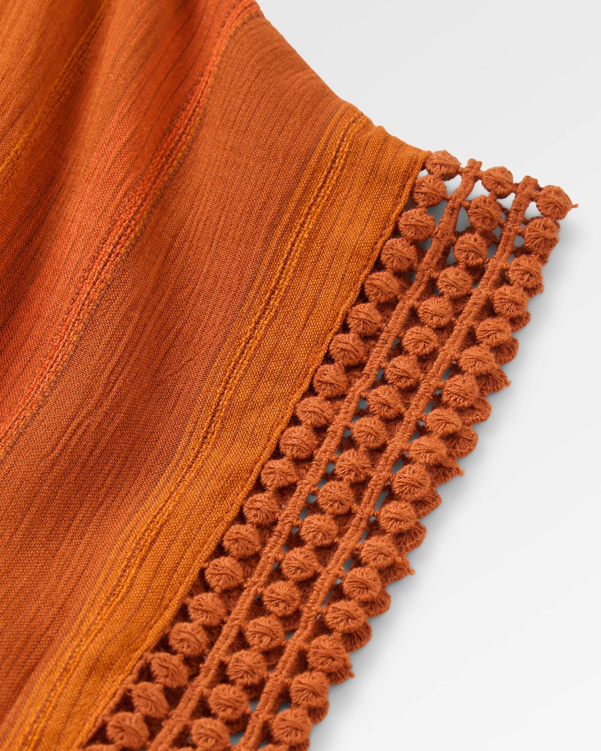 Clarity Short Skort Dress - Ember Orange Stripe - Flatlay