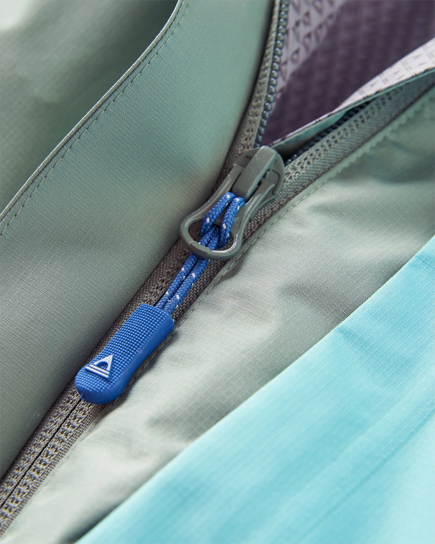 Trailscape Women's Recycled Waterproof Jacket - Pistachio/Lilac Mist/Aqua - Flatlay