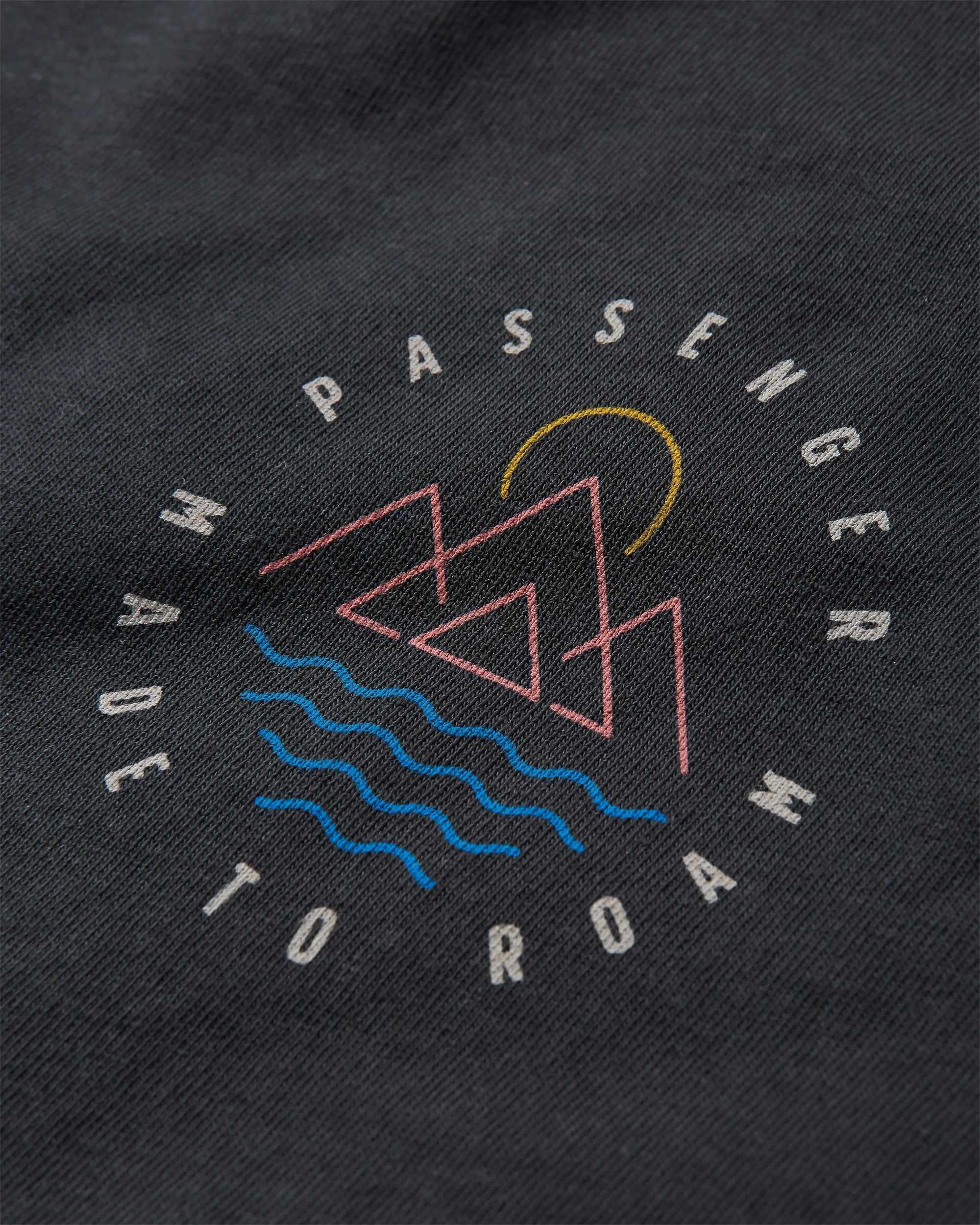 Escapism Recycled Cotton T-Shirt - Black - Flatlay