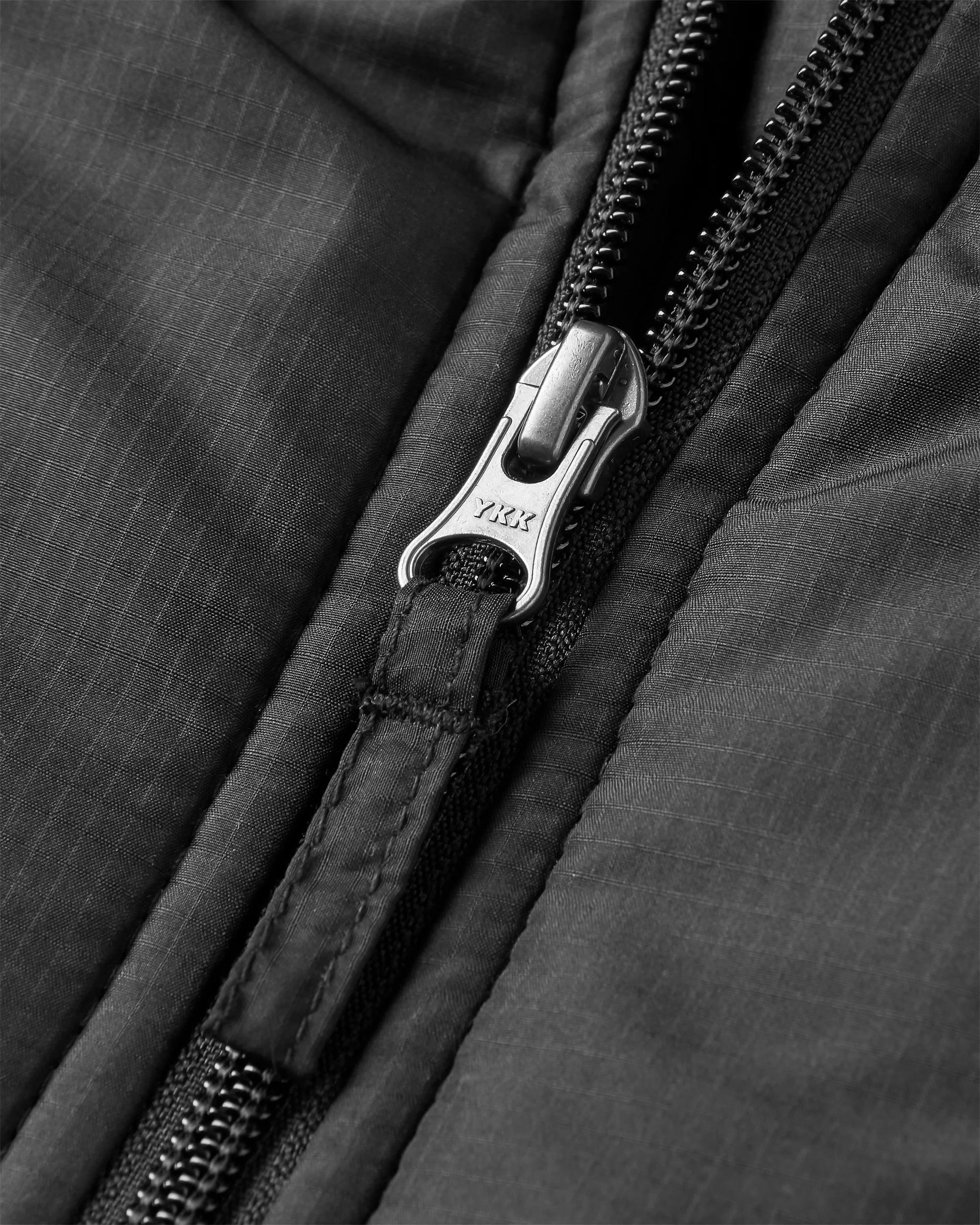 Woodland Hooded 1/2 Zip Recycled Polar Fleece - Grey Marl/Khaki - Flatlay