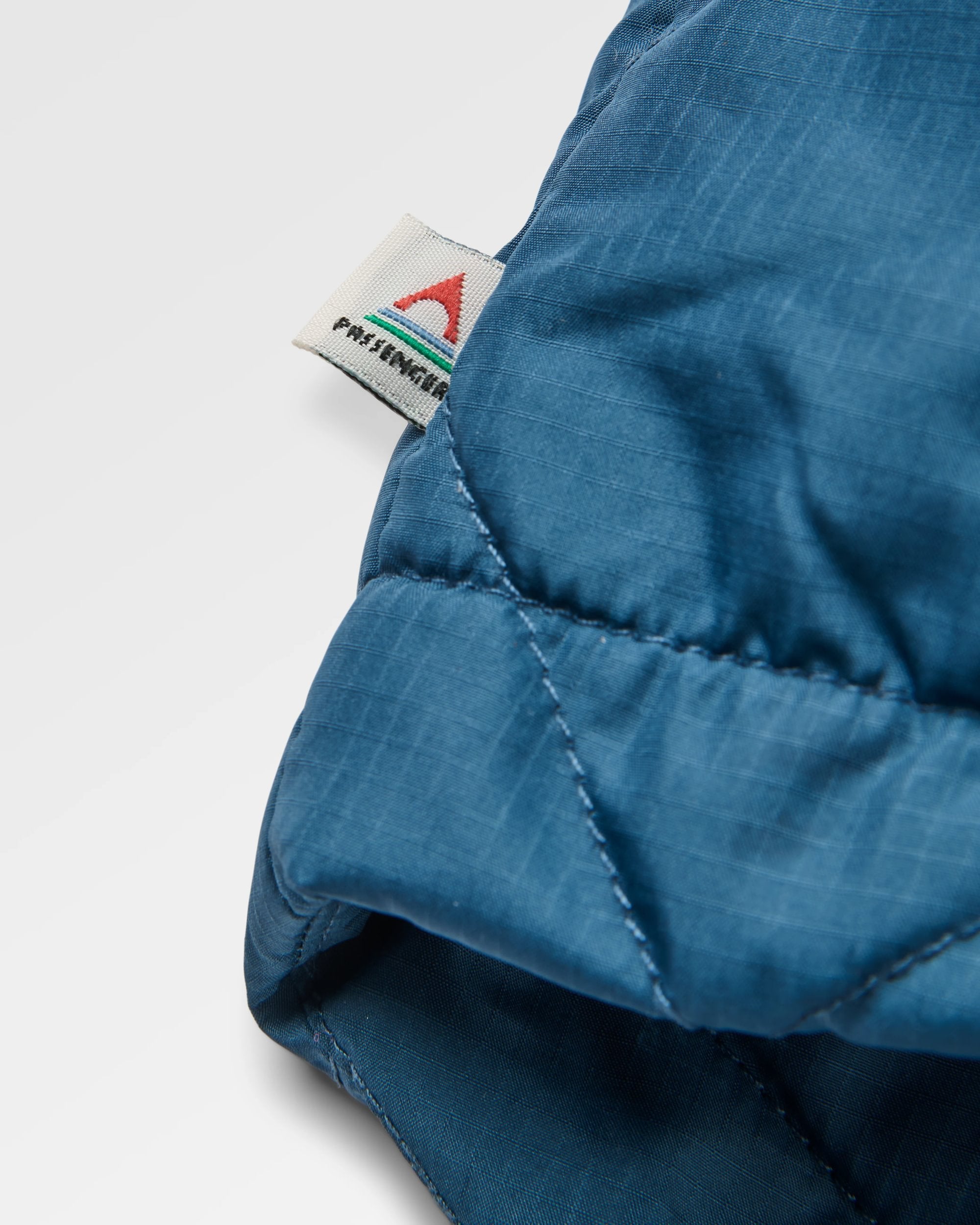 Ocean Recycled Insulated 1/2 Zip Jacket - Ensign Blue - Flatlay