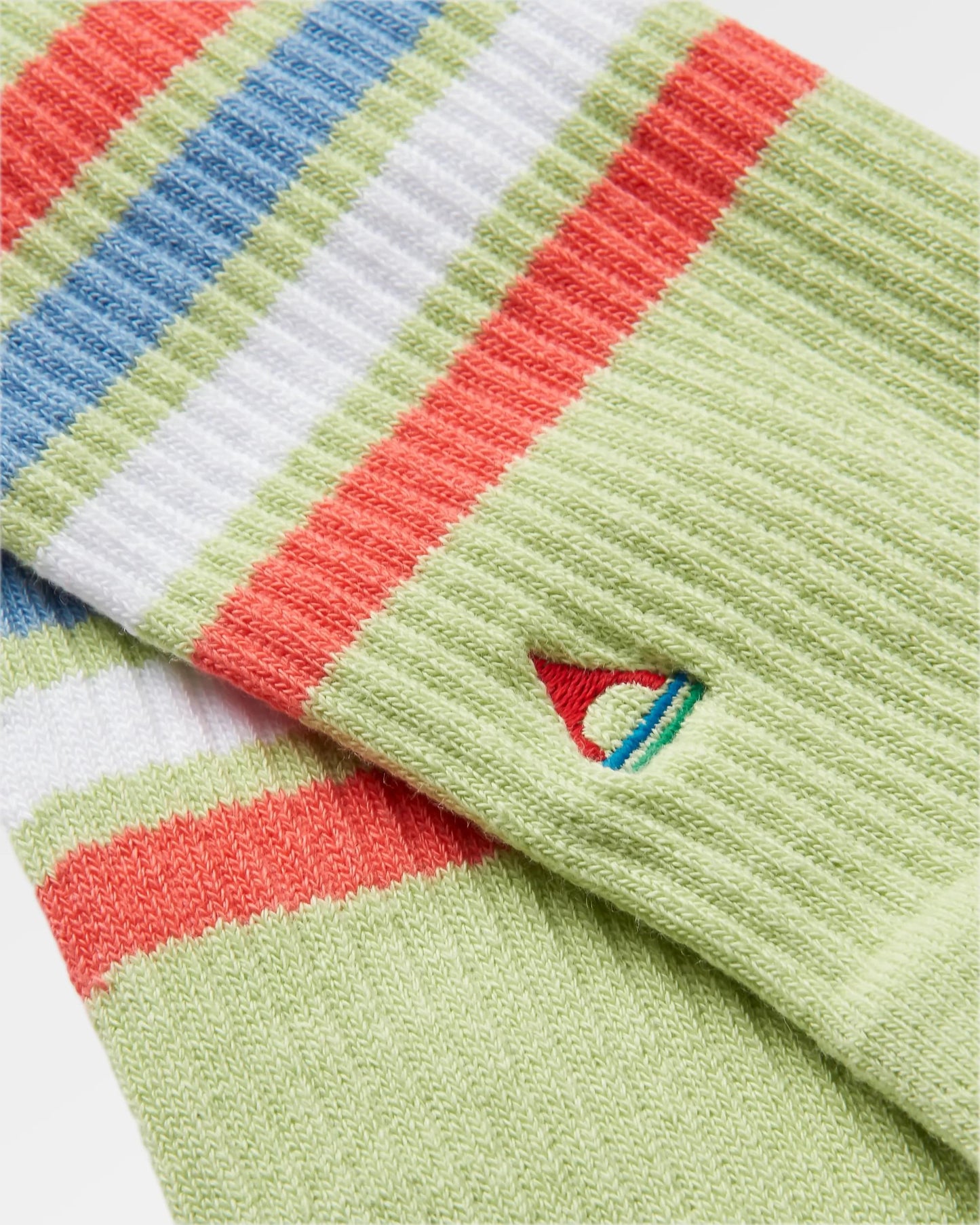 Organic Midweight Crew Socks - Green Fig