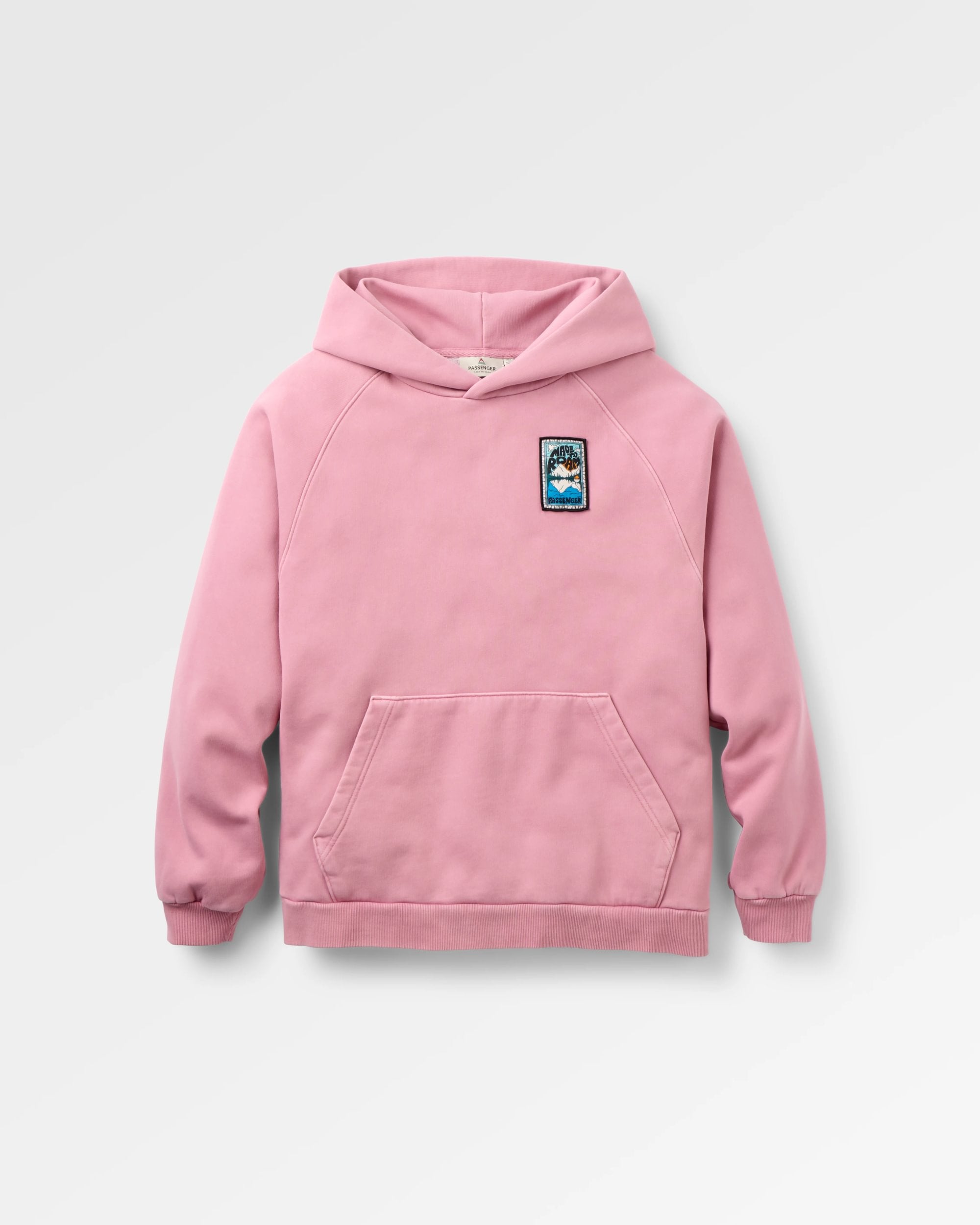 Downtime Heavyweight Hoodie - Pink Haze - Flatlay