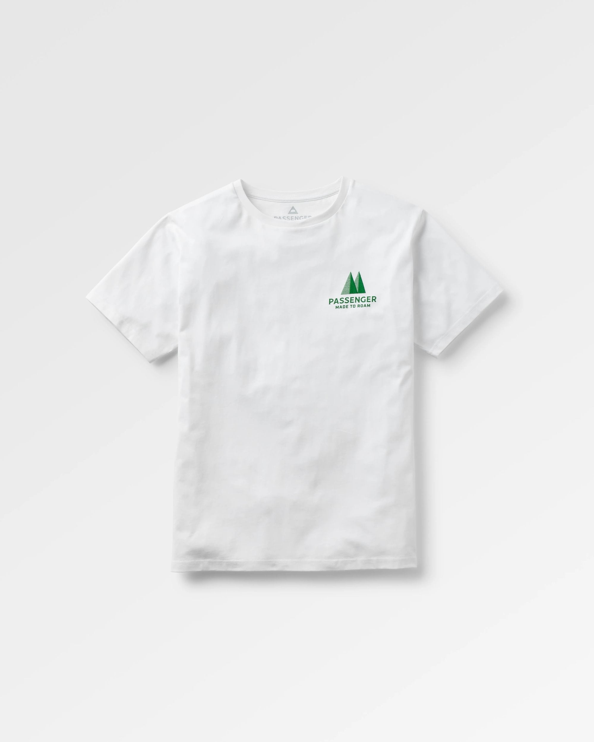 Trees Organic Cotton T-Shirt - White - Flatlay