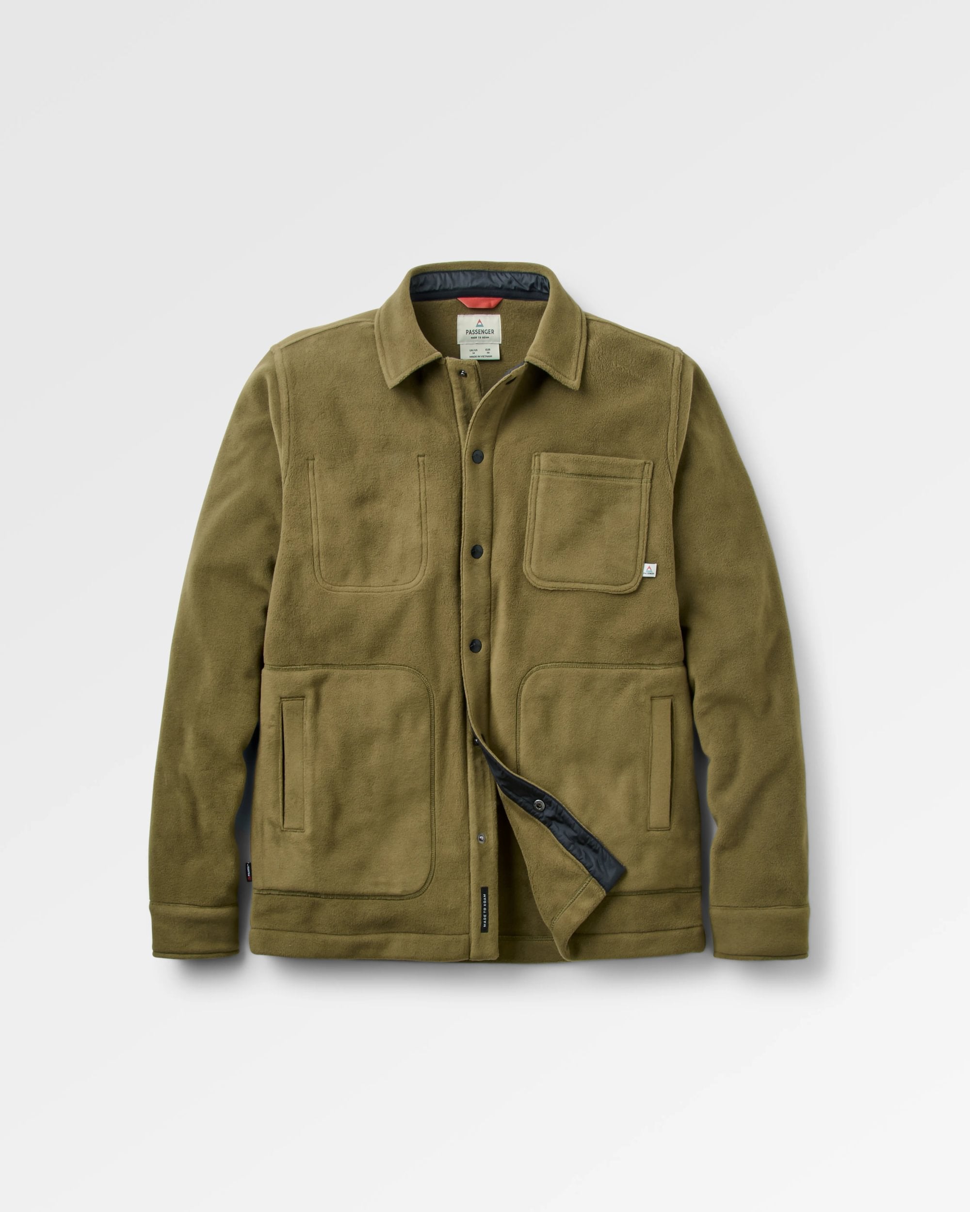 Adapt Polartec® Overshirt - Dark Olive - Flatlay