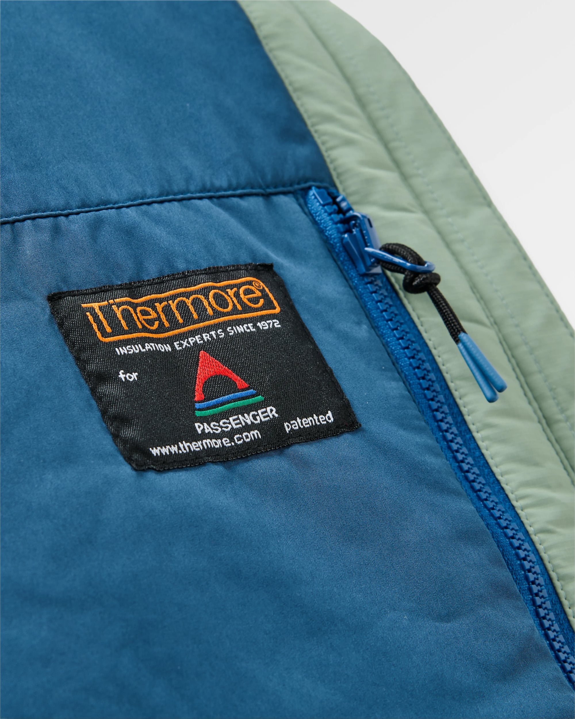 Shasta Lightweight Recycled Thermore® Insulated Hoodless Jacket - Pistachio - Flatlay