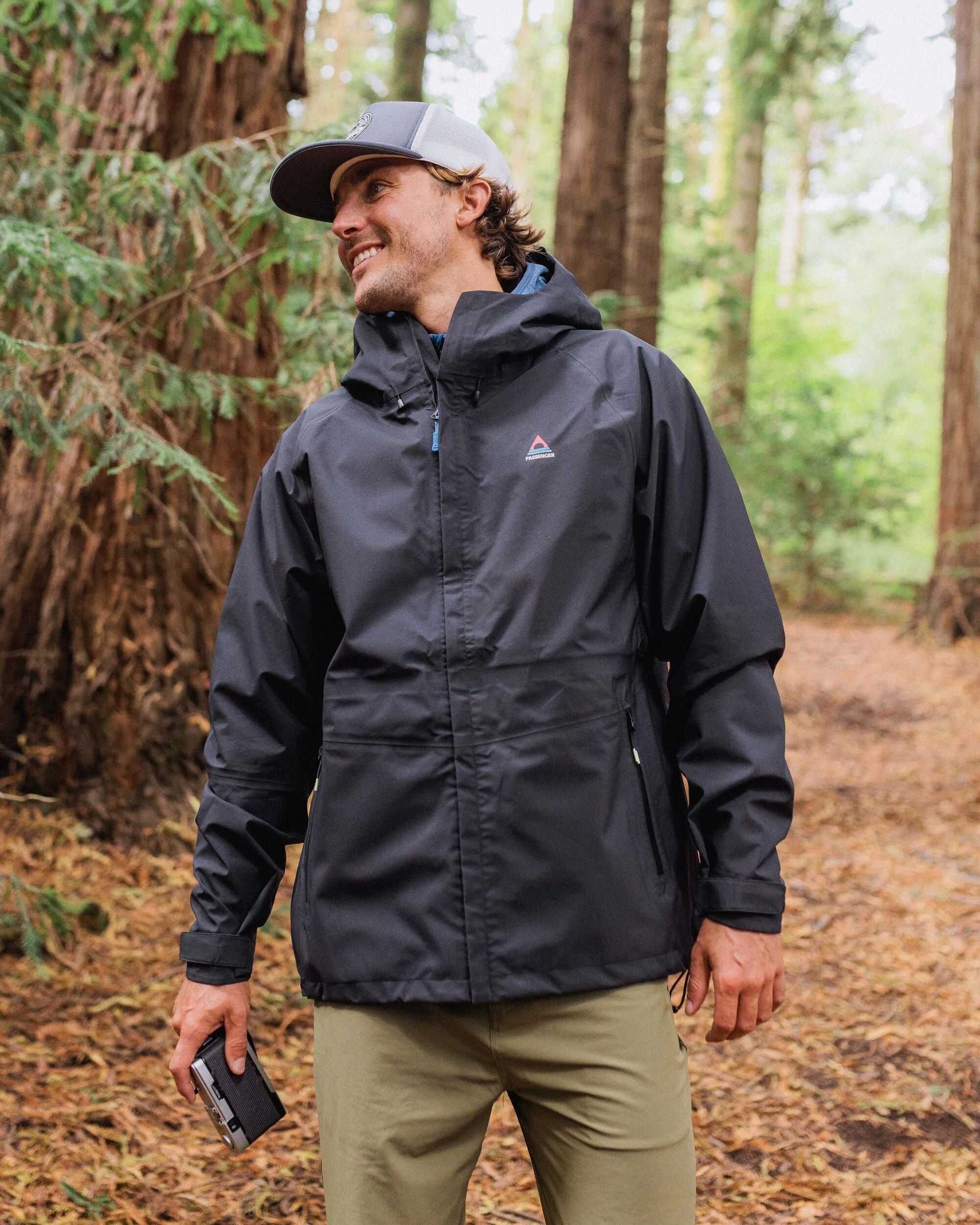Five Season Recycled Waterproof Jacket - Black - Lifestyle