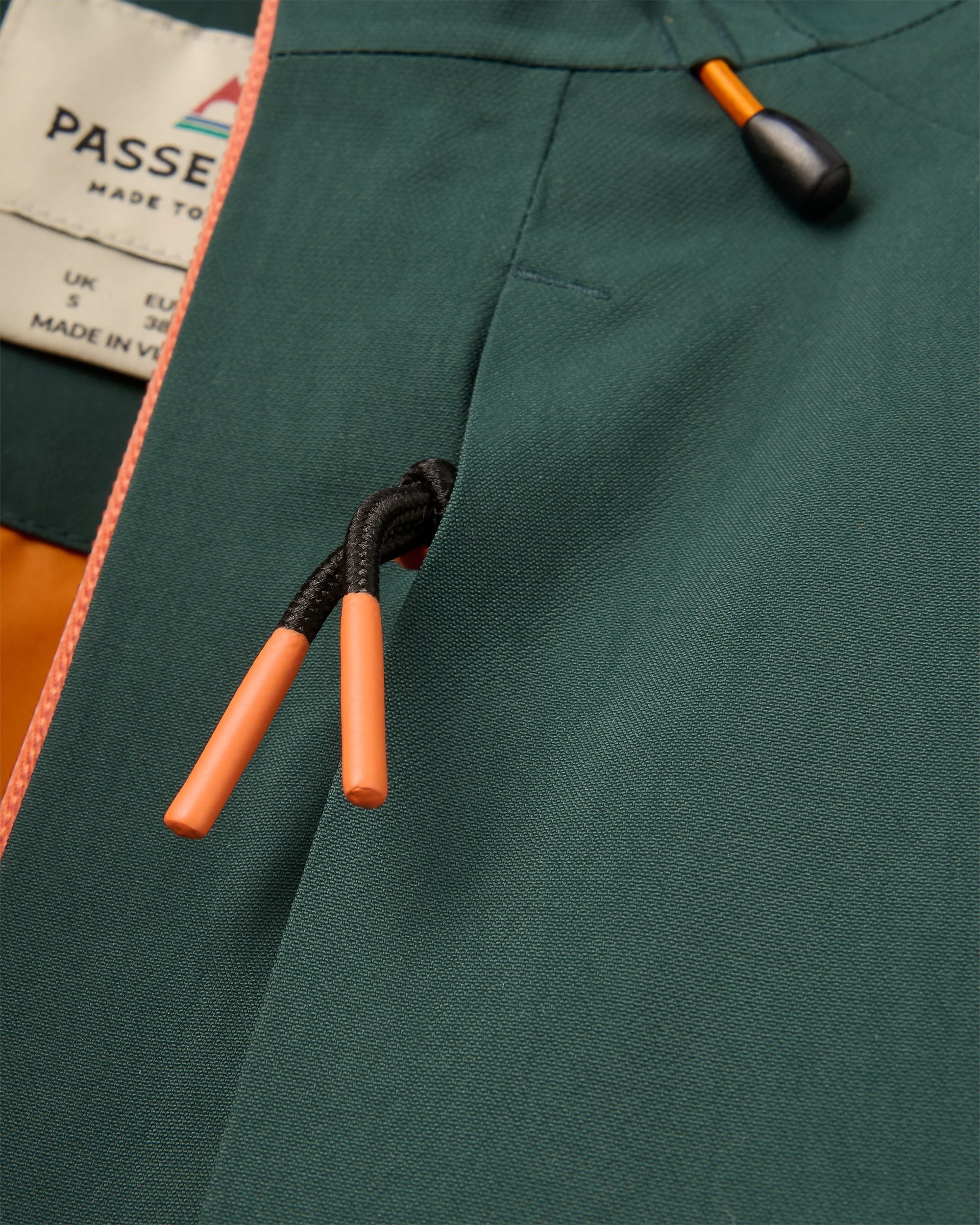 Serein Waterproof Parka - Dark Fern - Flatlay