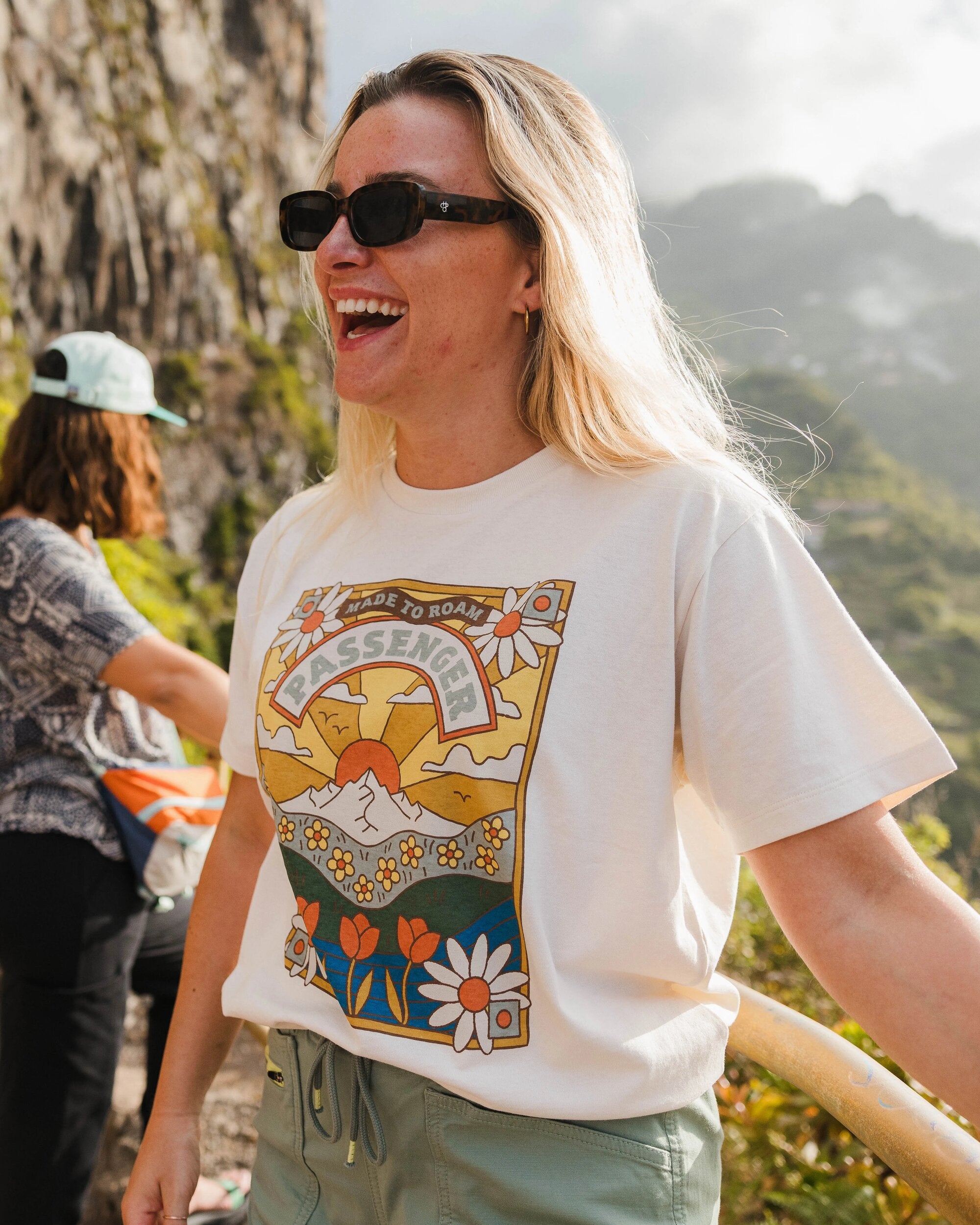 Seasonal Recycled Cotton Oversized T-Shirt - Birch - Lifestyle