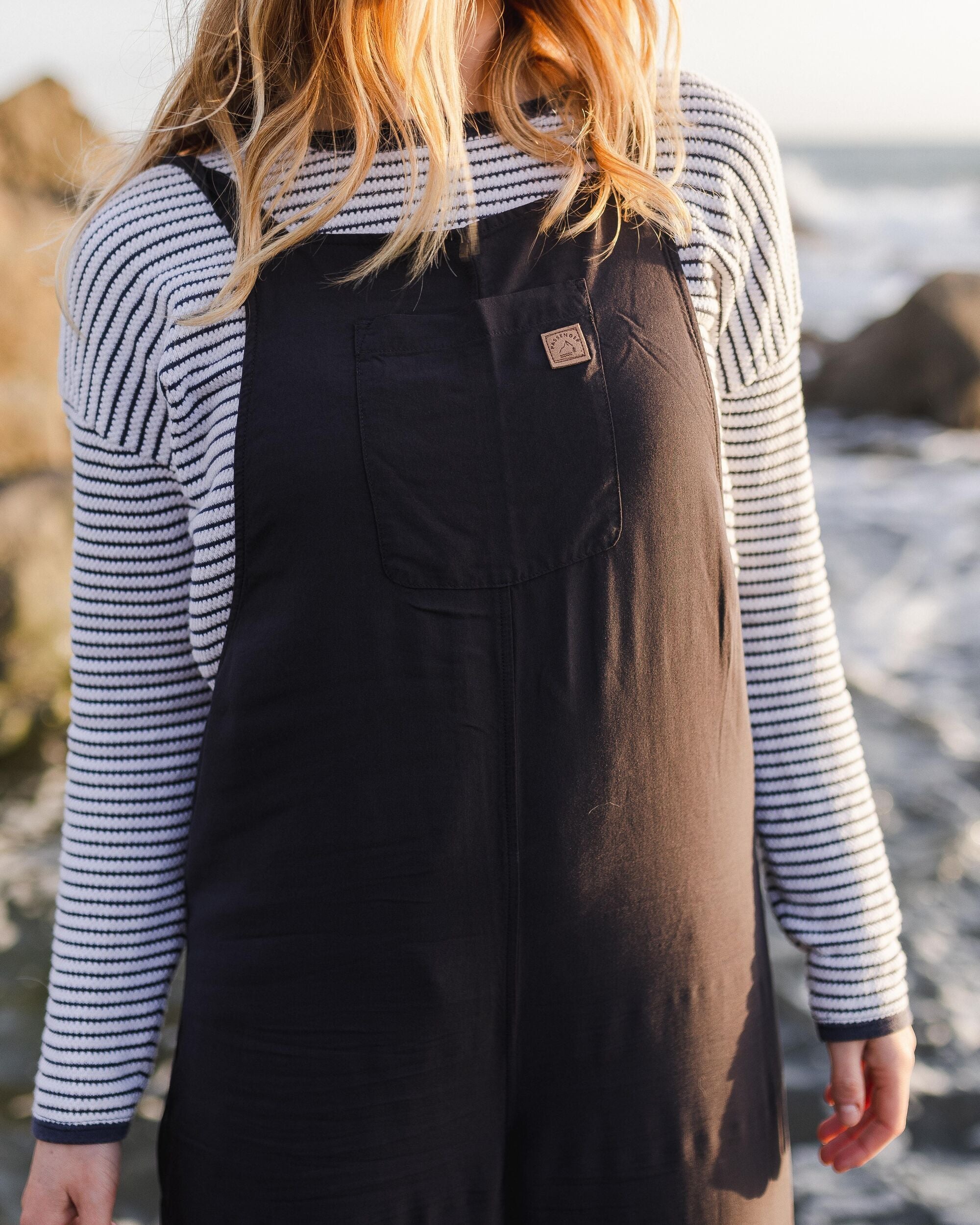 Lazy Day Dungarees - Faded Black - Lifestyle