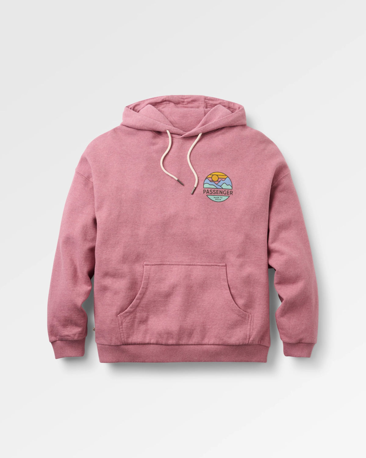 Laidback Hoodie - Pink Haze - Flatlay