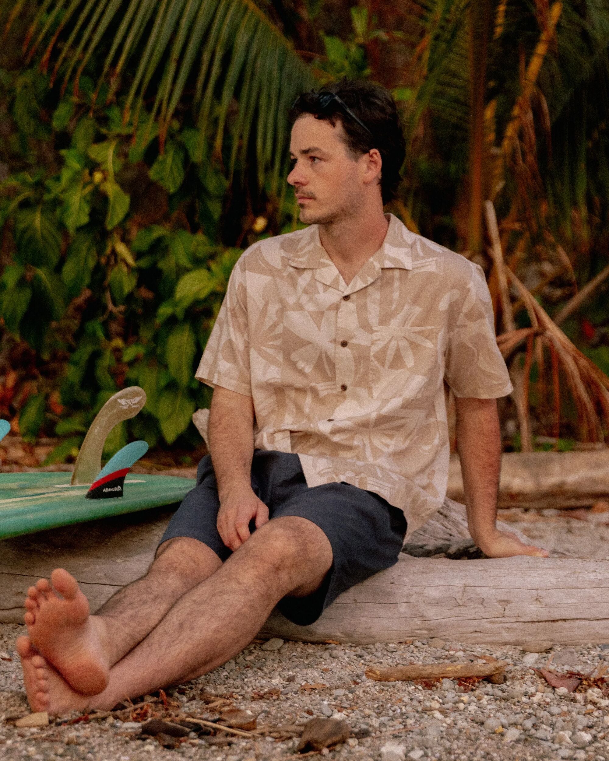 Cove Short Sleeve Shirt - Roam Further Birch - Lifestyle