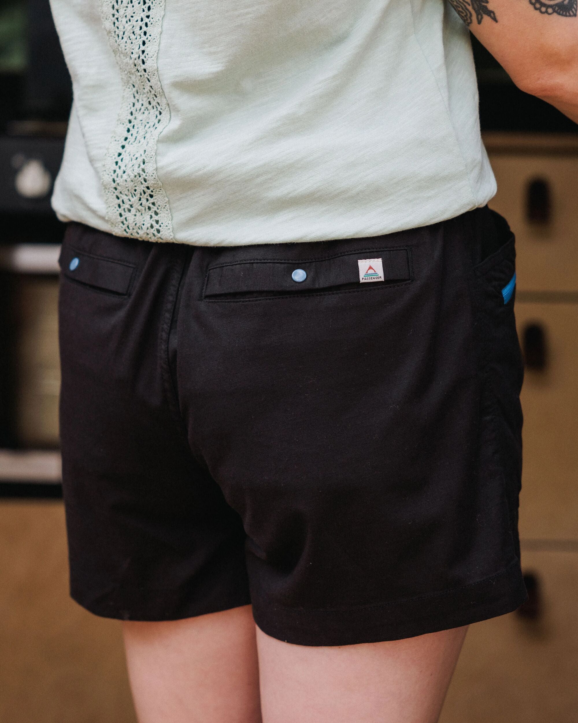 Basswood Organic Cotton Short - Black - Lifestyle