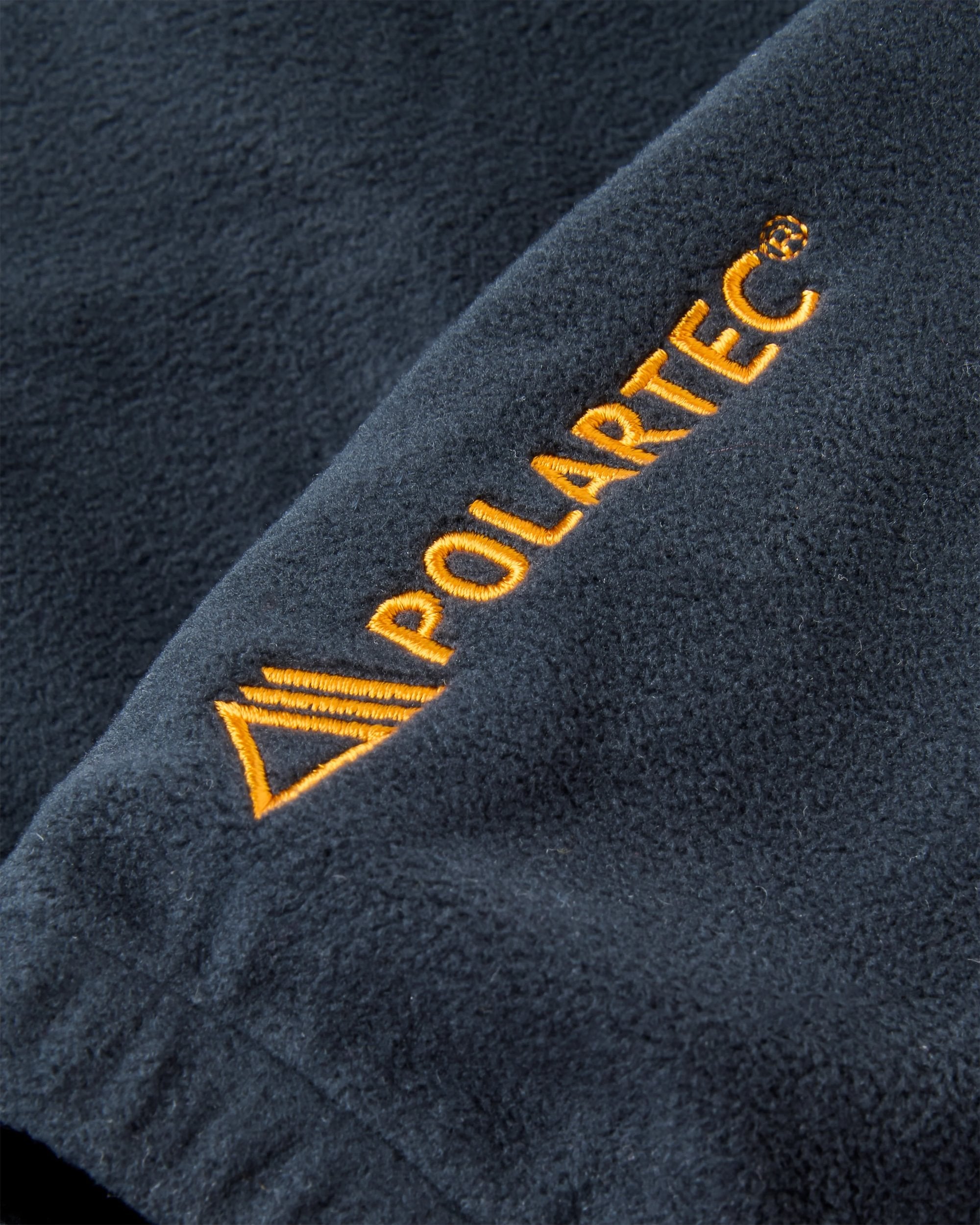 Ayla Recycled Micro Polartec® Fleece - Black - Flatlay