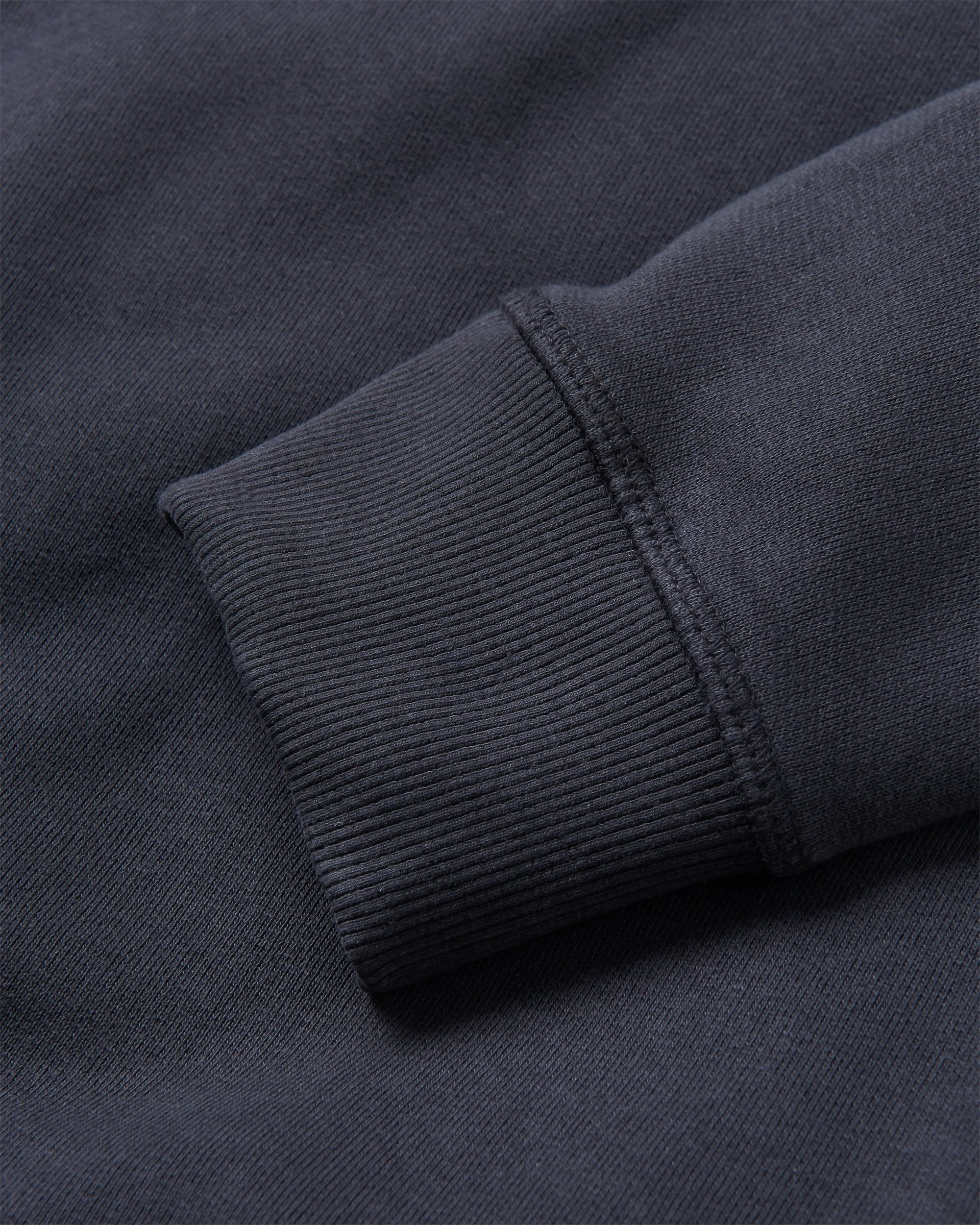 Heritage Recycled Cotton Sweatshirt - Black - Flatlay