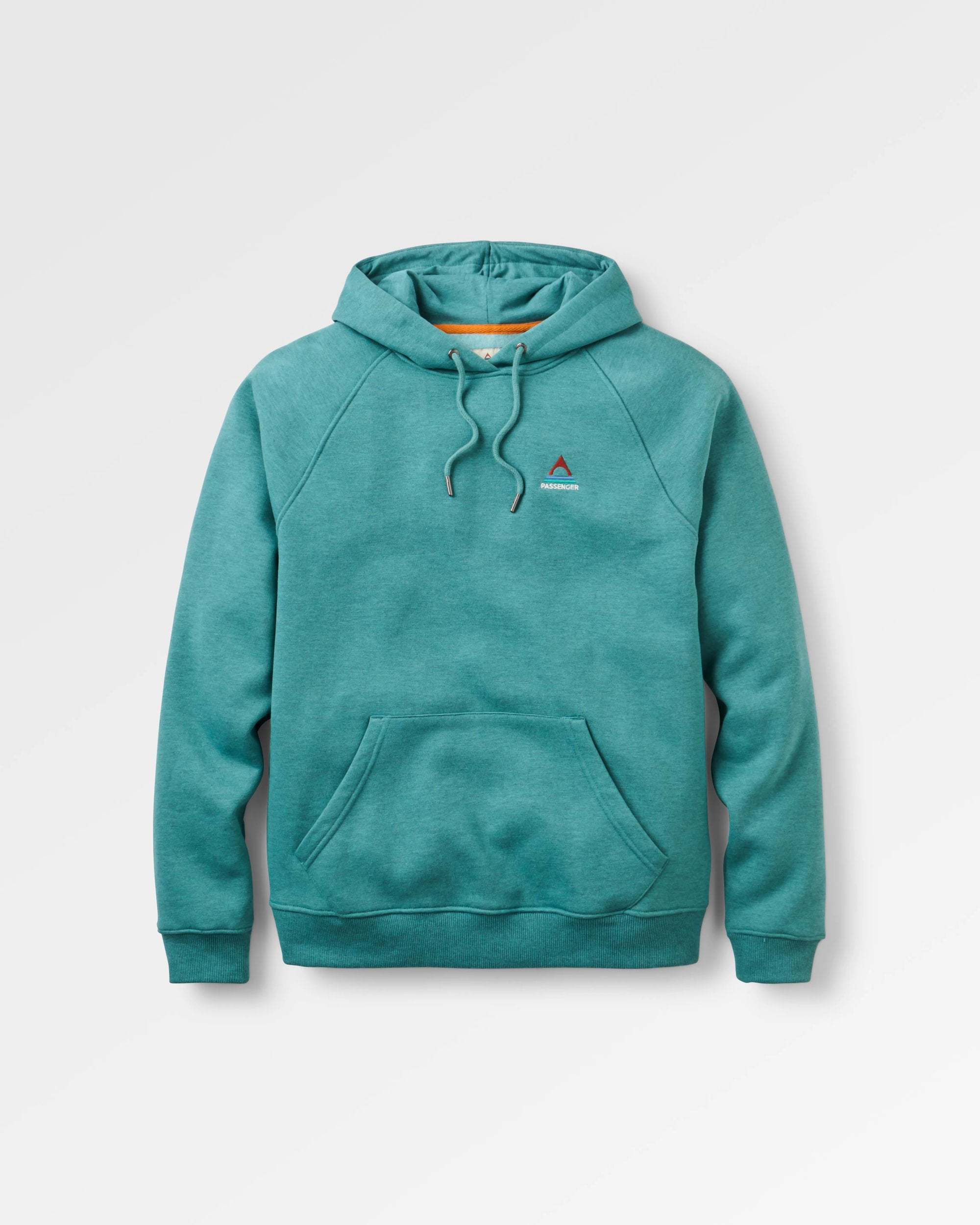 Vita Organic Cotton Hoodie - Ocean Teal Marl - Flatlay