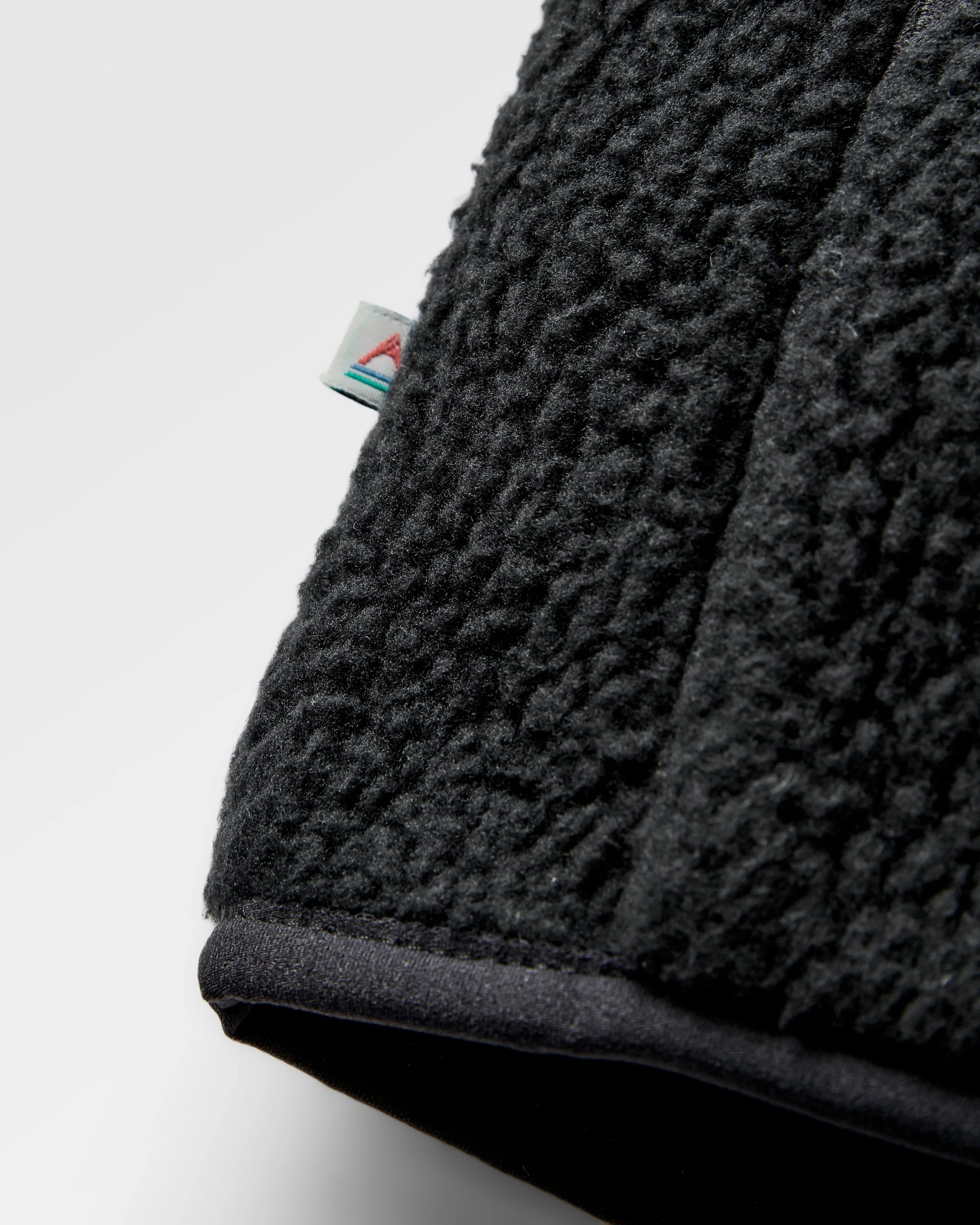 Reconnect Recycled Sherpa Fleece - Black - Flatlay