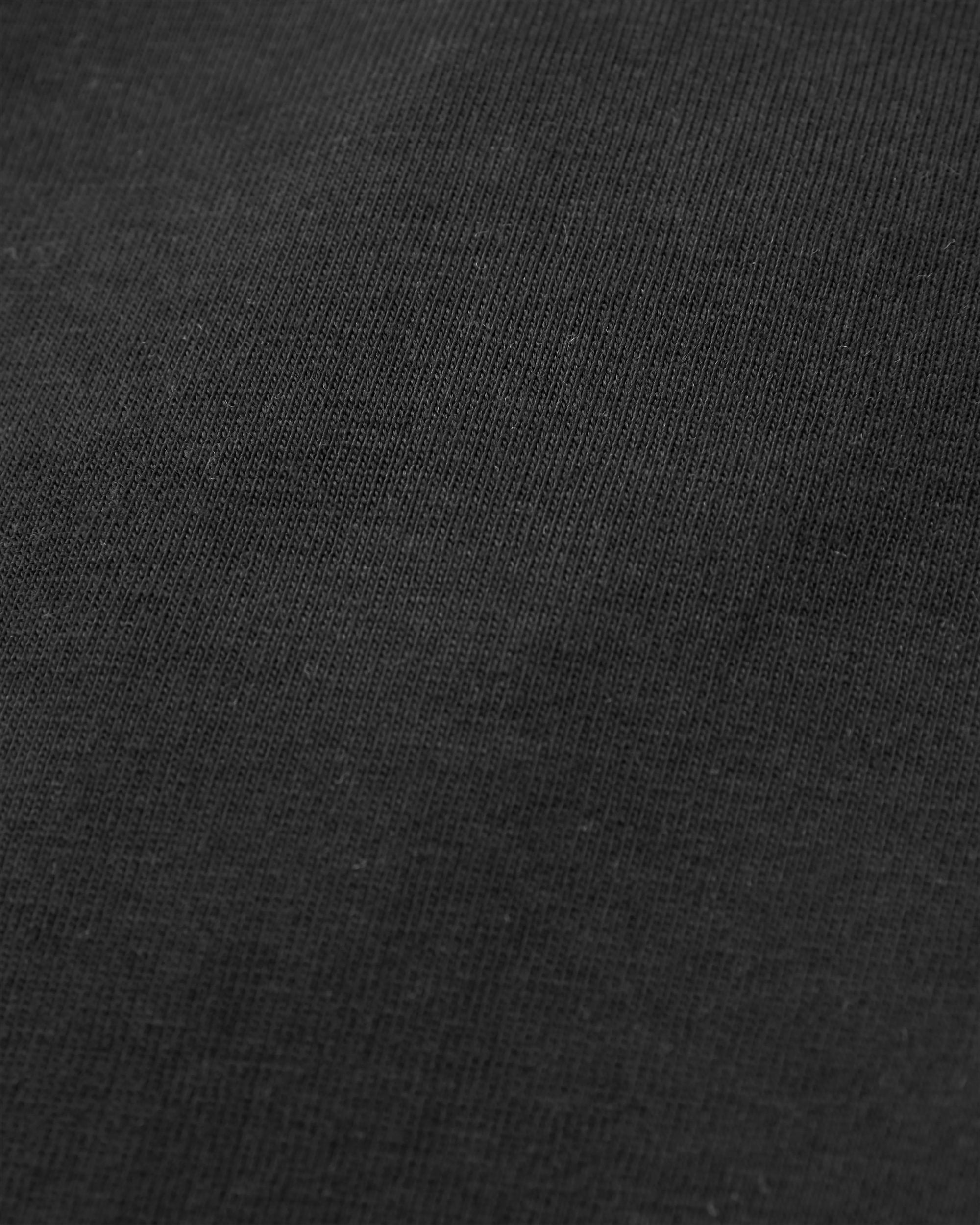 Cutout Organic Cotton T-Shirt - Black - Flatlay