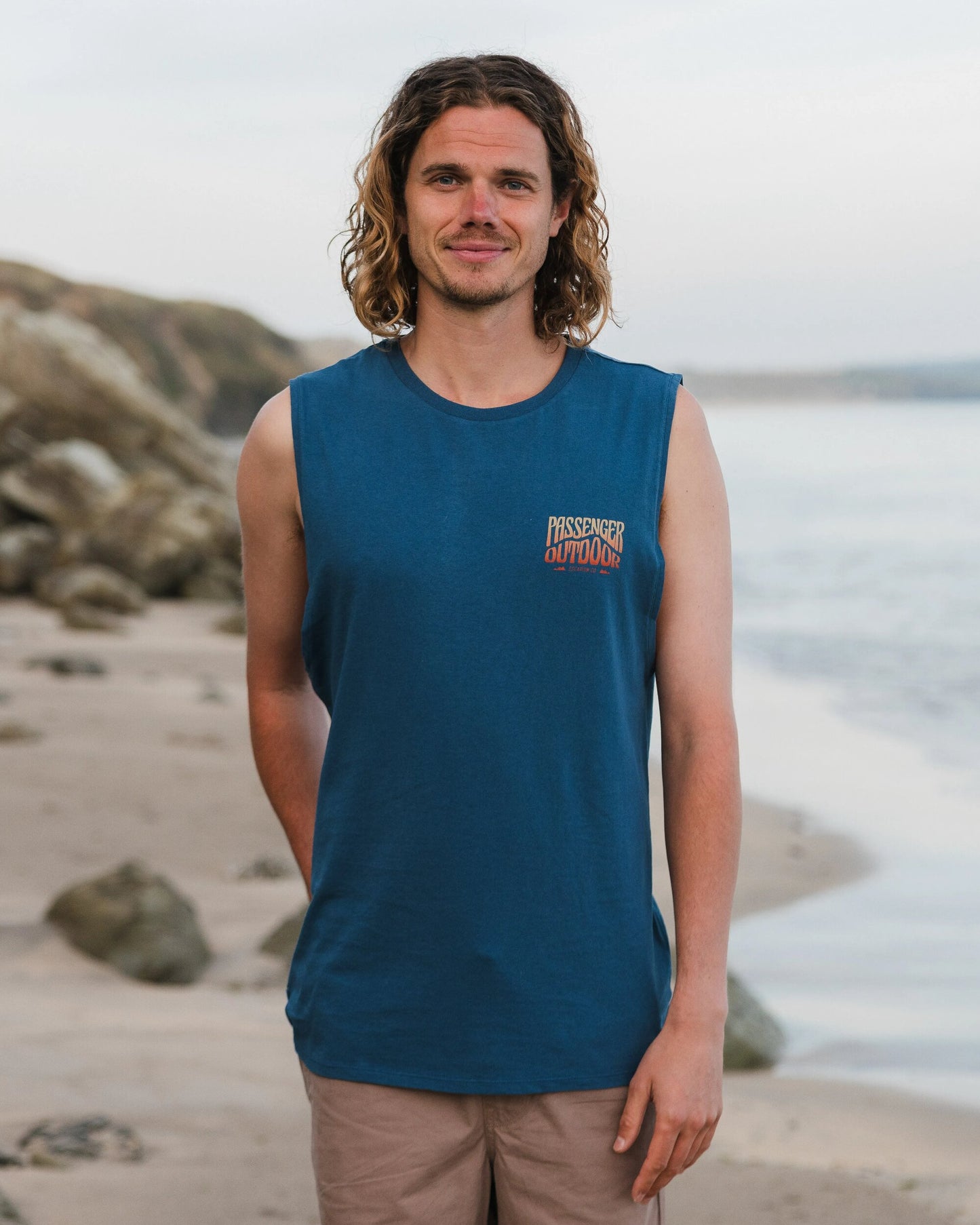 Yuca Recycled Cotton Vest - Dark Denim