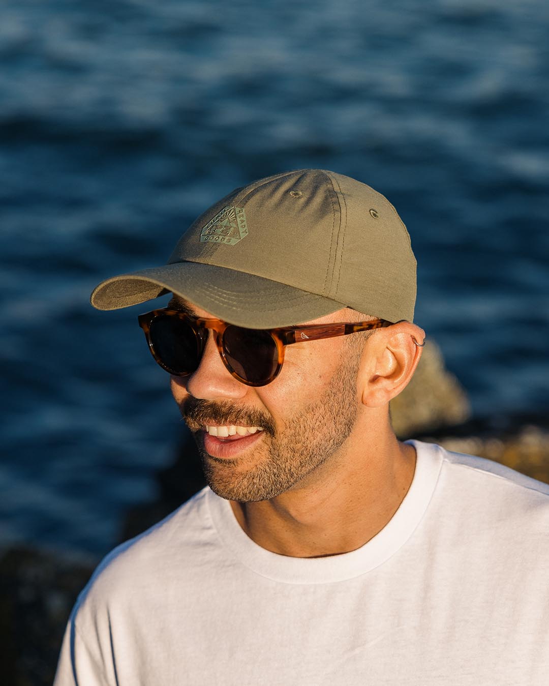 Male_Active Recycled 6 Panel Cap - Dusty Olive
