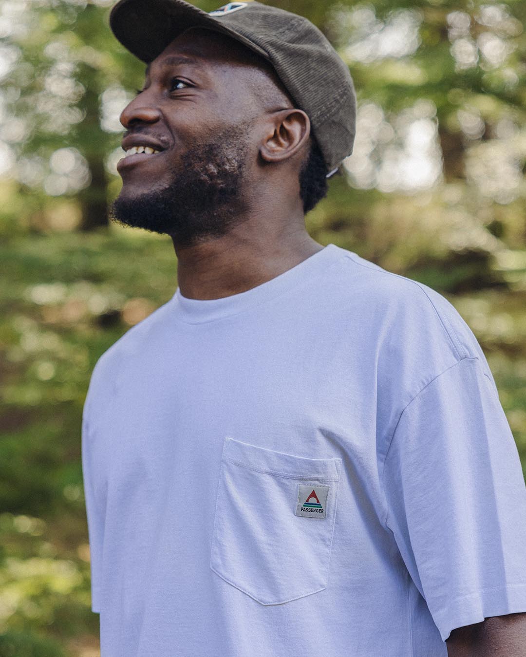 Heritage Recycled Cotton Pocket T-Shirt - Pale Blue