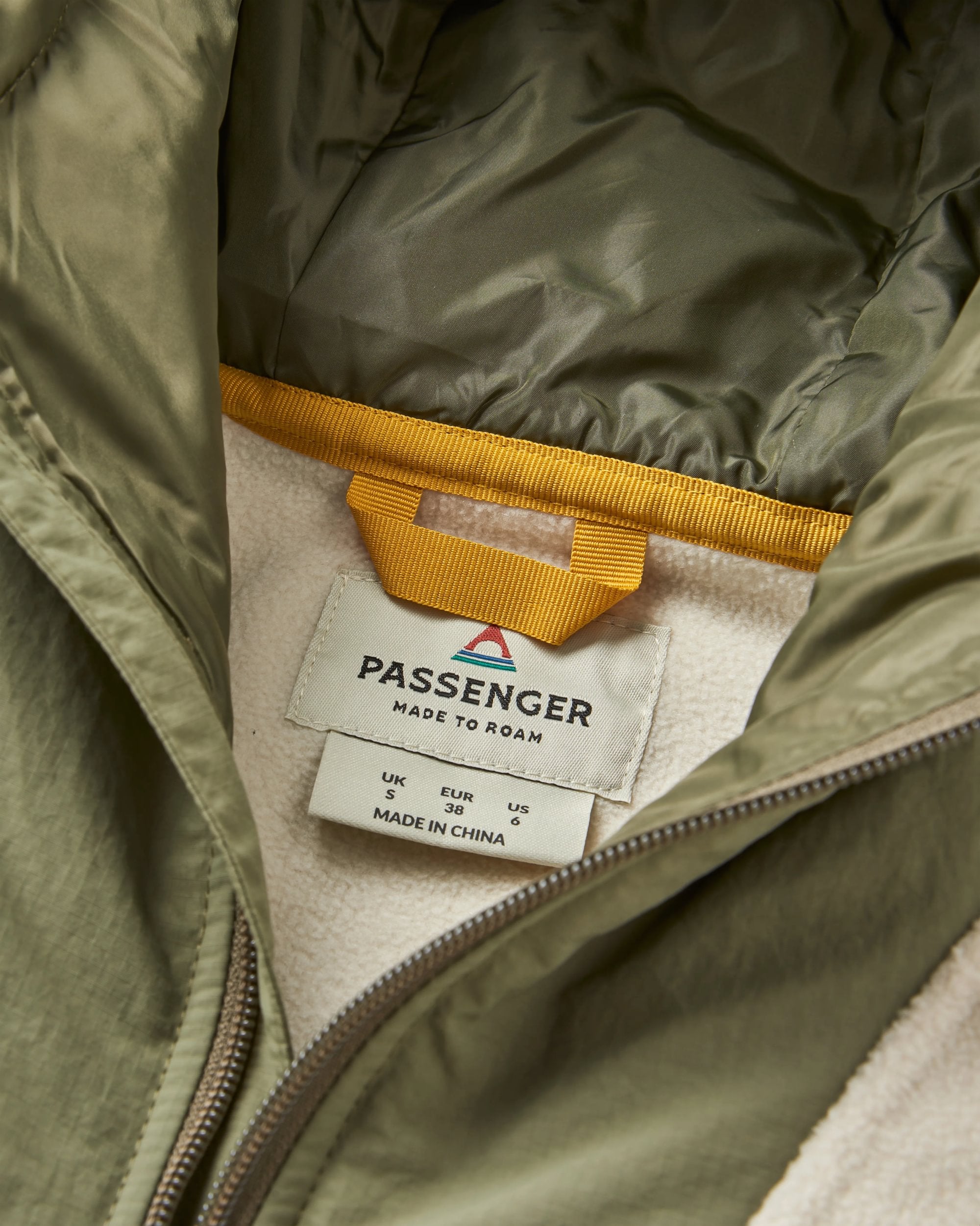 Alexander Recycled Hooded Polar Fleece - Vintage White - Flatlay