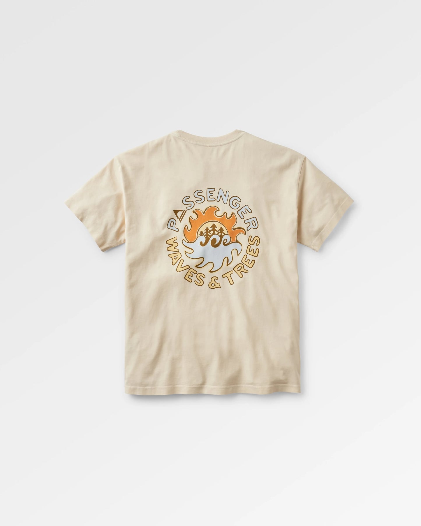 Dune Recycled Cotton Relaxed Fit T-Shirt - Birch - Flatlay