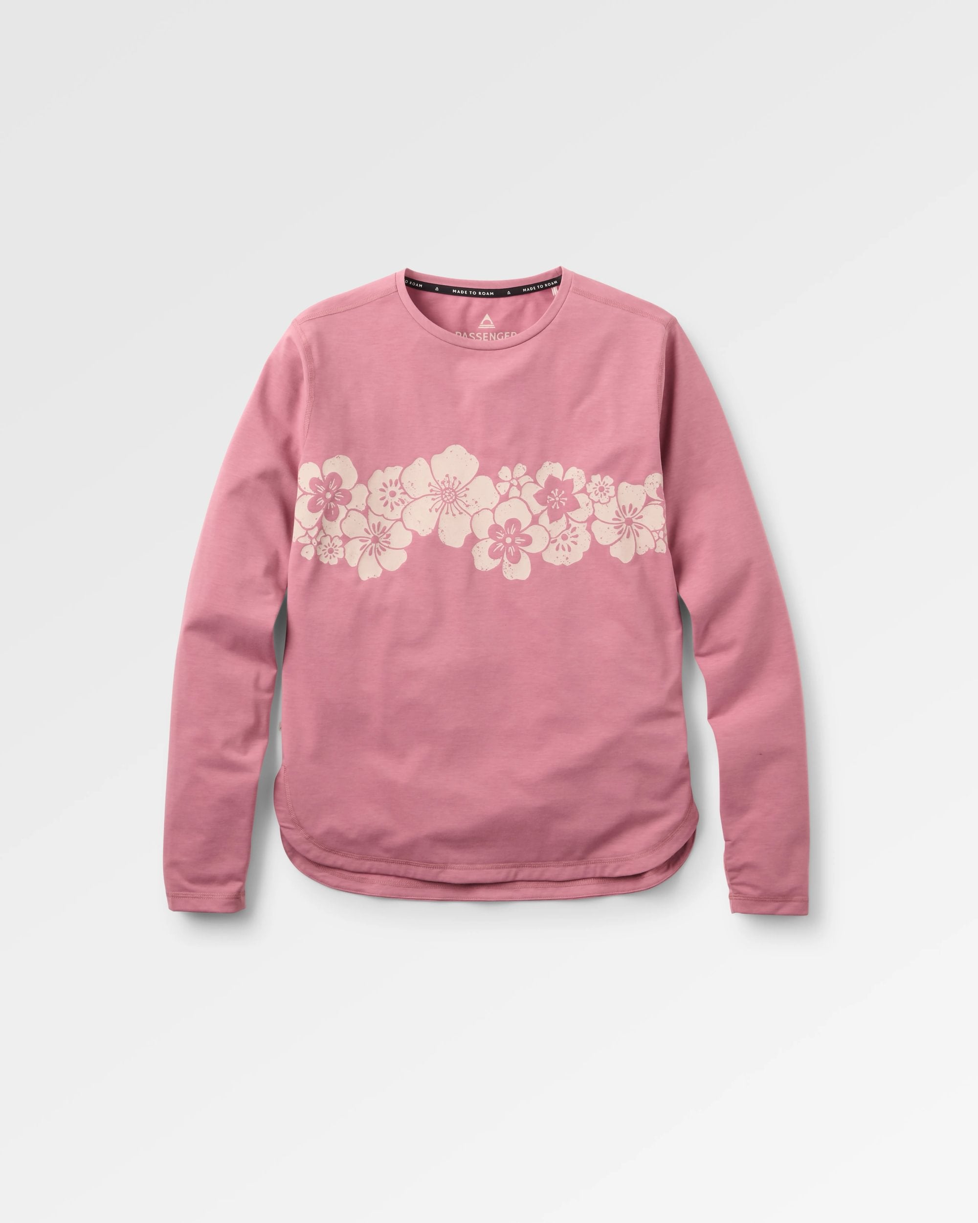 Roamscreen UPF50 Drirelease® Women's LS T-Shirt - Pink Haze - Flatlay