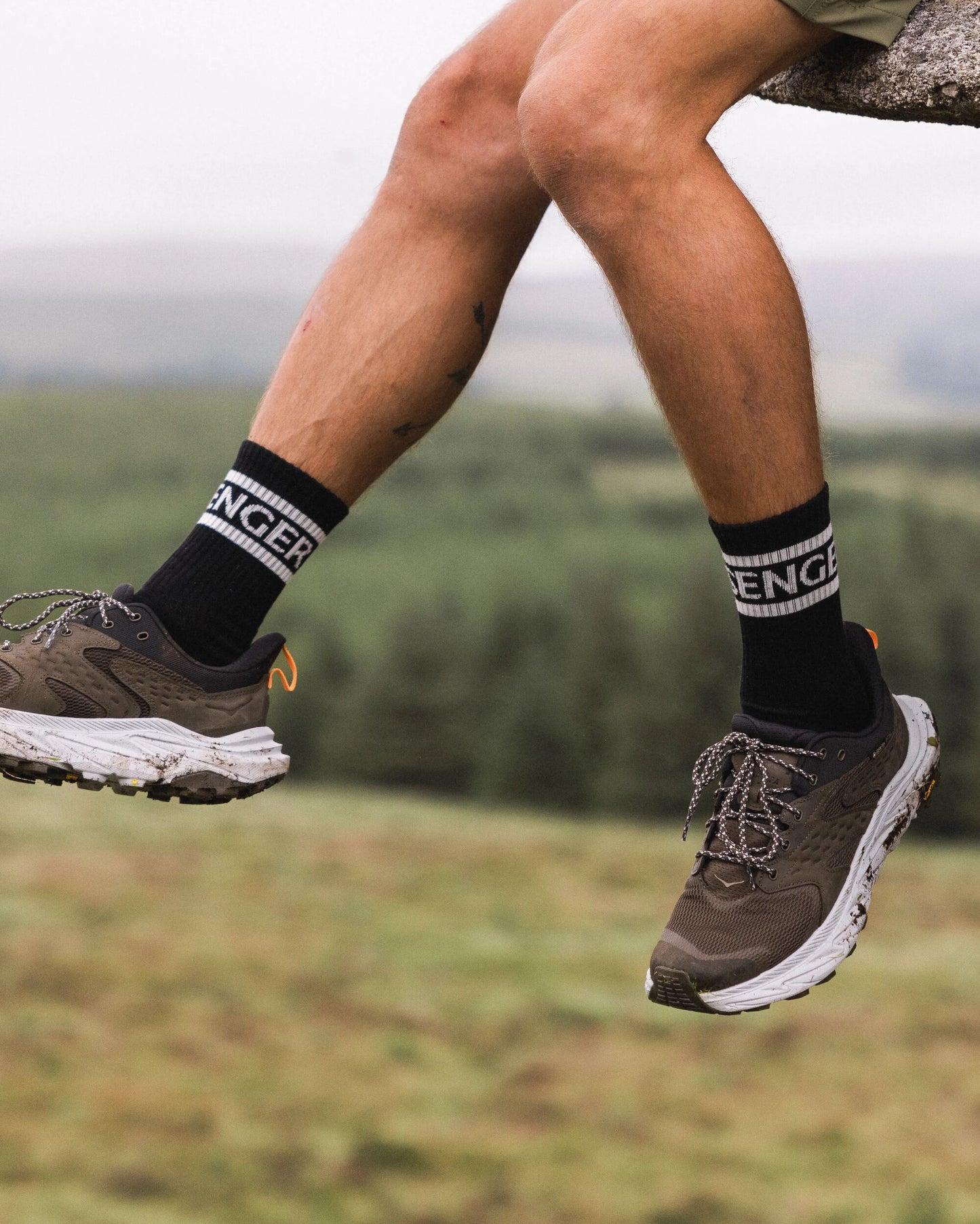 MensClassic Passenger Crew Socks - Black - Lifestyle