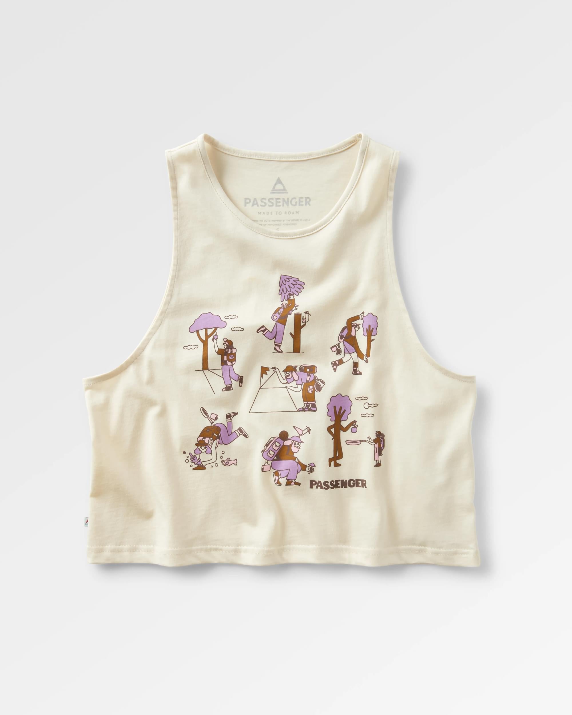 Go Forage Organic Cotton Vest - Birch - Flatlay