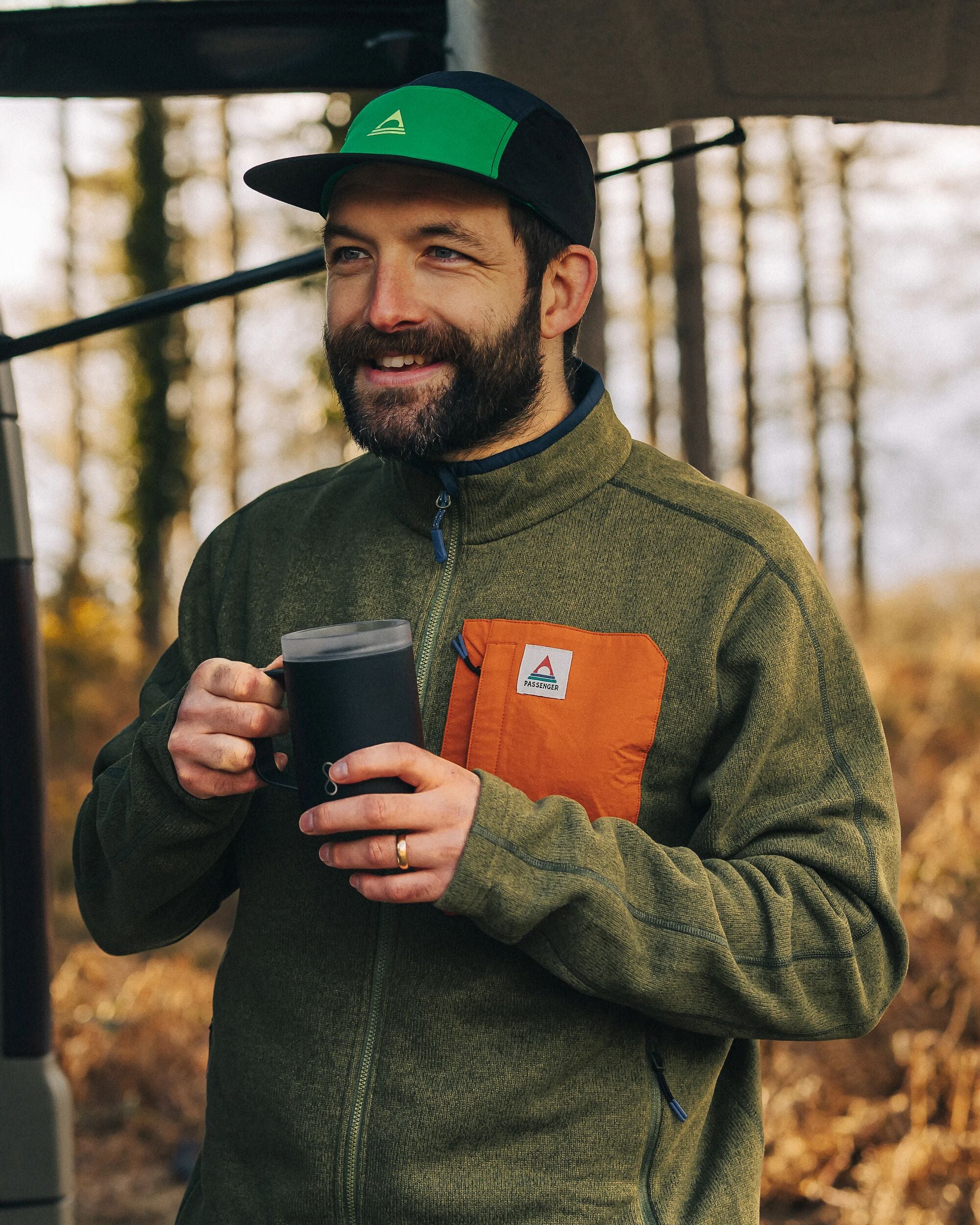 Hudson Recycled Polartec® Fleece - Khaki - Lifestyle