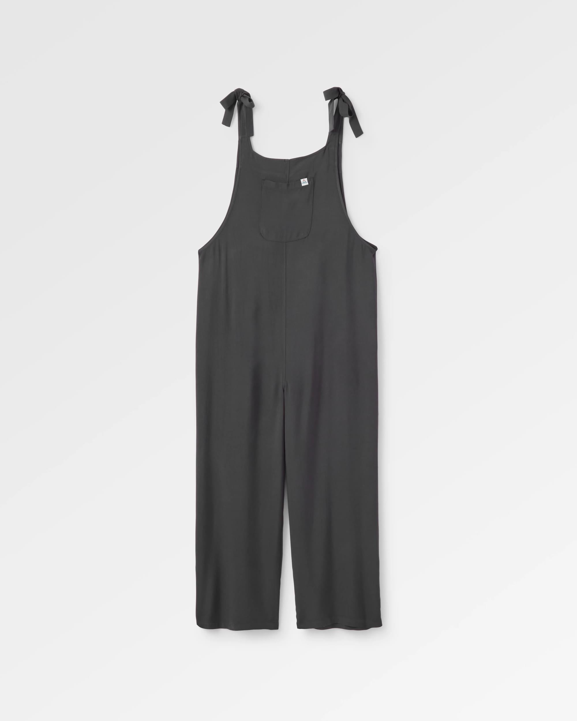 Lazy Day Dungarees - Faded Black - Flatlay