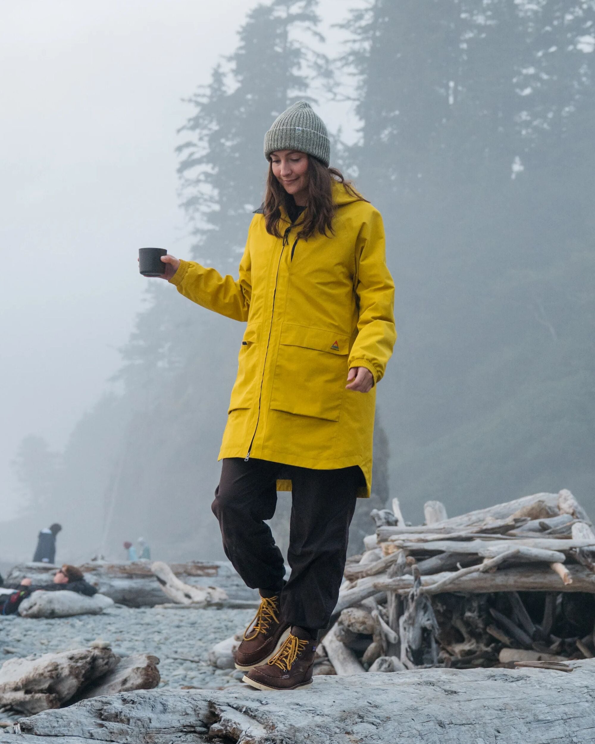 Serein Waterproof Parka - Heritage Yellow - Lifestyle