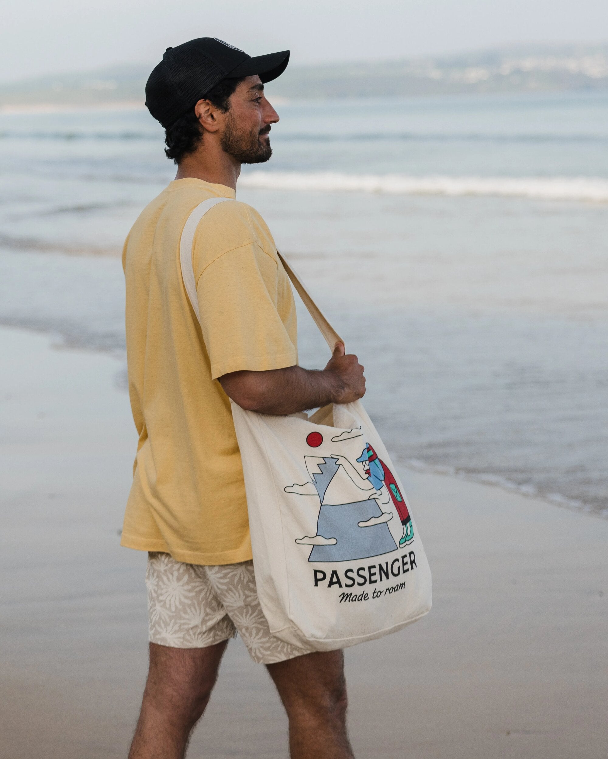 Sneaky Peak Organic Cotton Tote Bag - Multi - Passenger - Lifestyle - Male