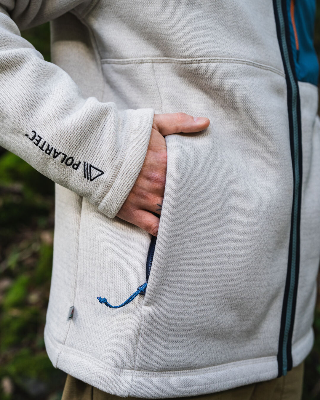 Male_Incline Recycled Polartec® Fleece - Vintage White
