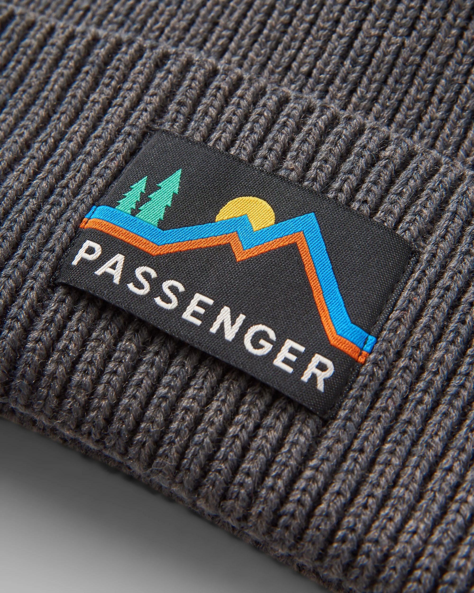 Passenger Recycled Beanie - Charcoal - Flatlay
