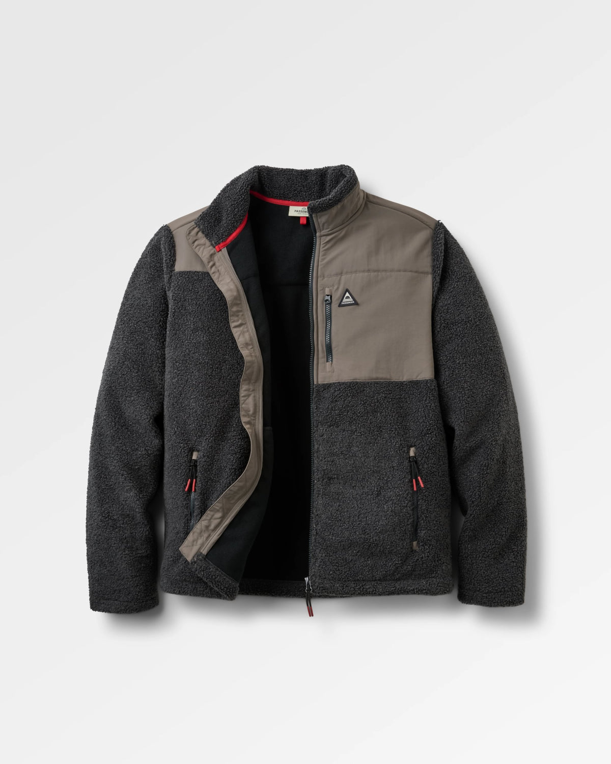 Wide Pine Windproof Fleece - Faded Black - Flatlay