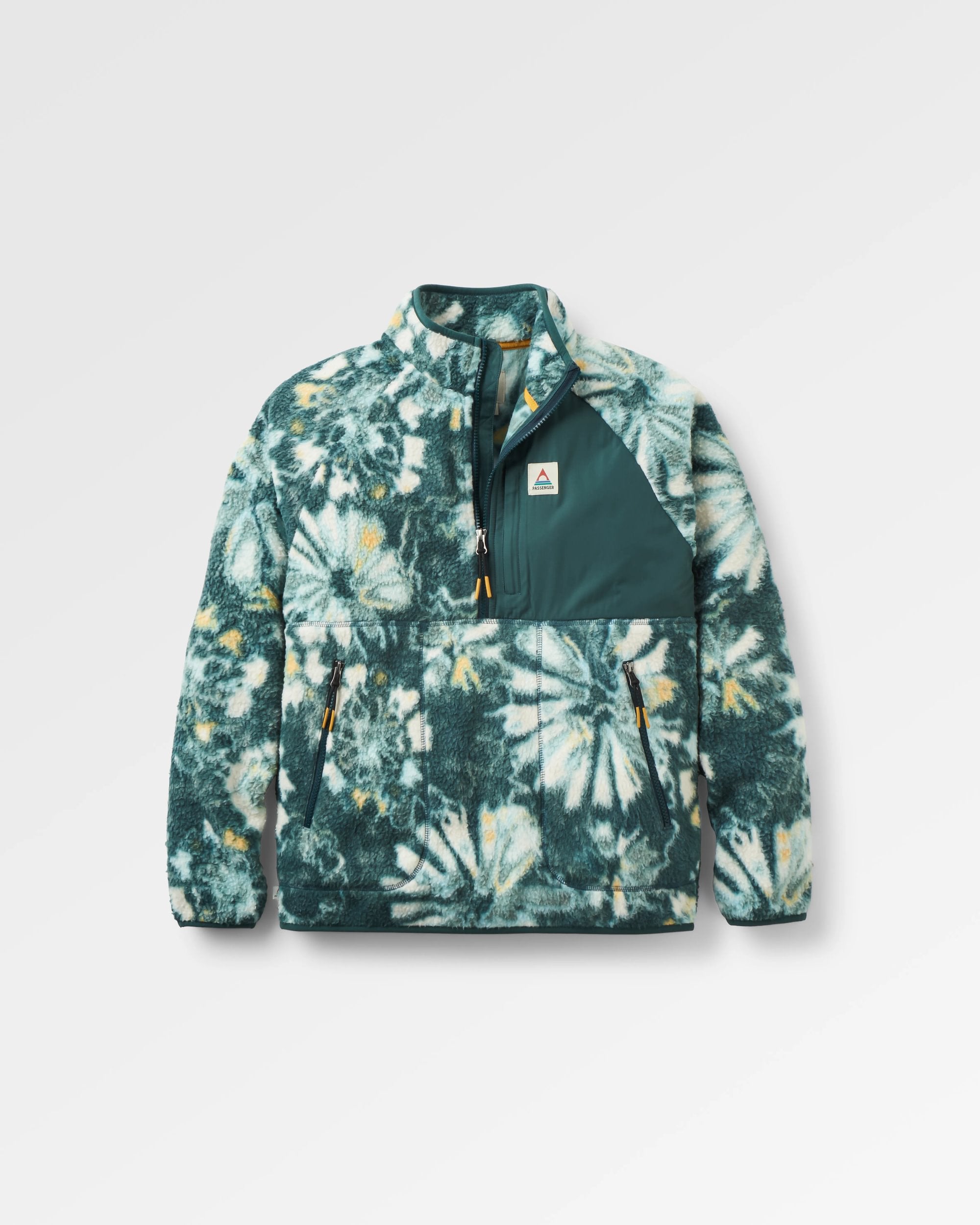 Home Recycled Sherpa Fleece - Frost Dark Fern - Flatlay