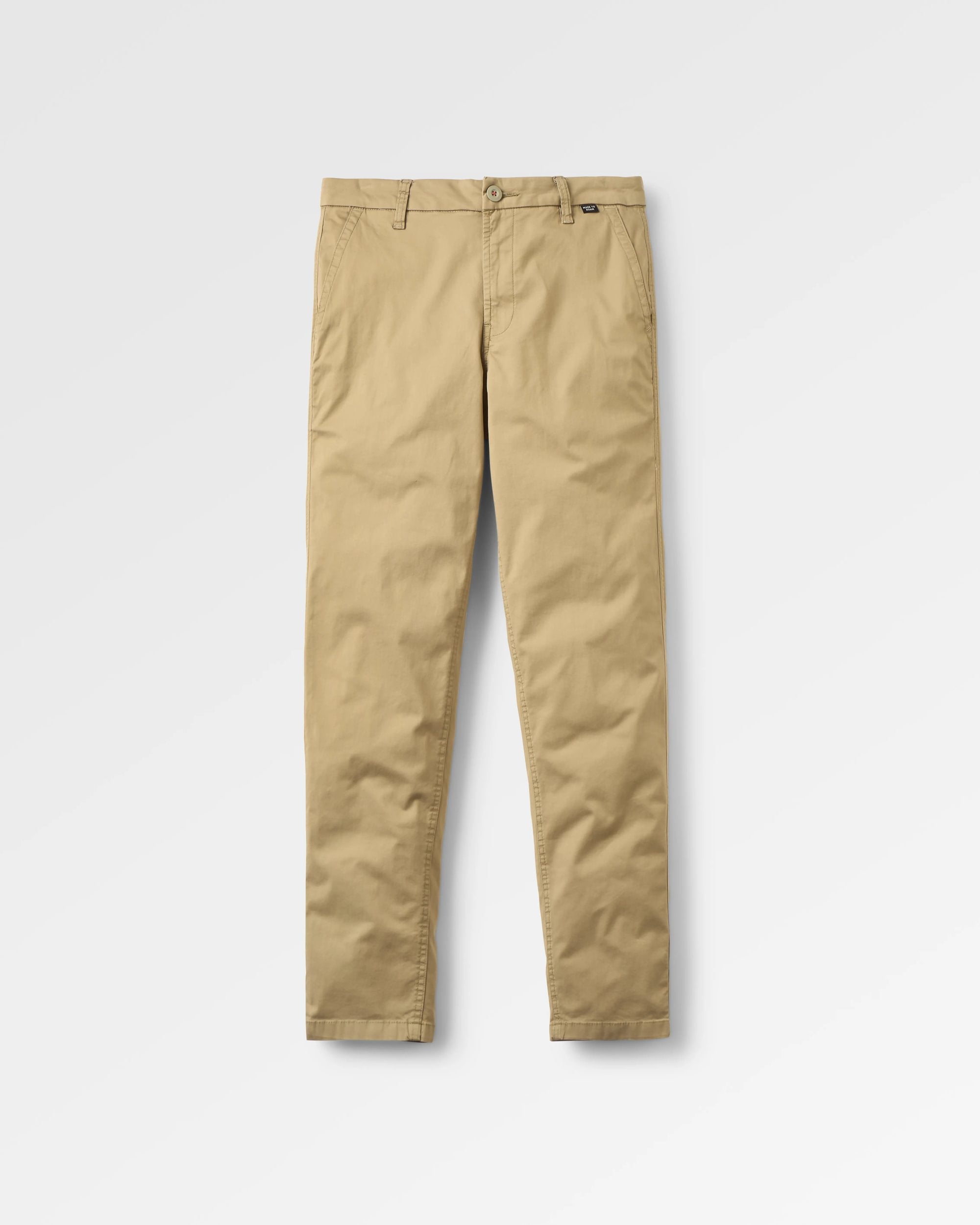 365 Light Organic Cotton Trouser - Faded Olive - Flatlay