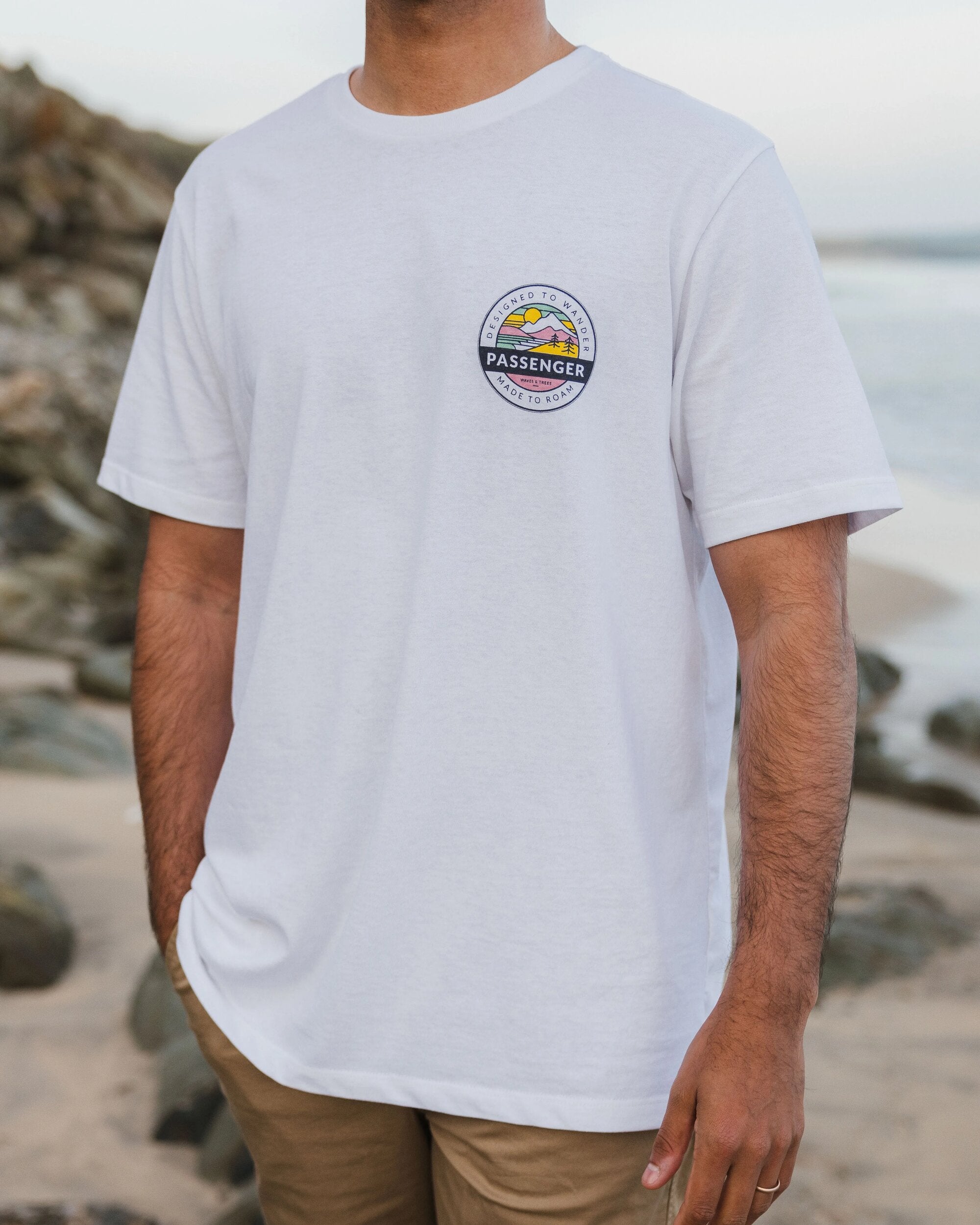 Odyssey Recycled Cotton T-Shirt - White - Lifestyle