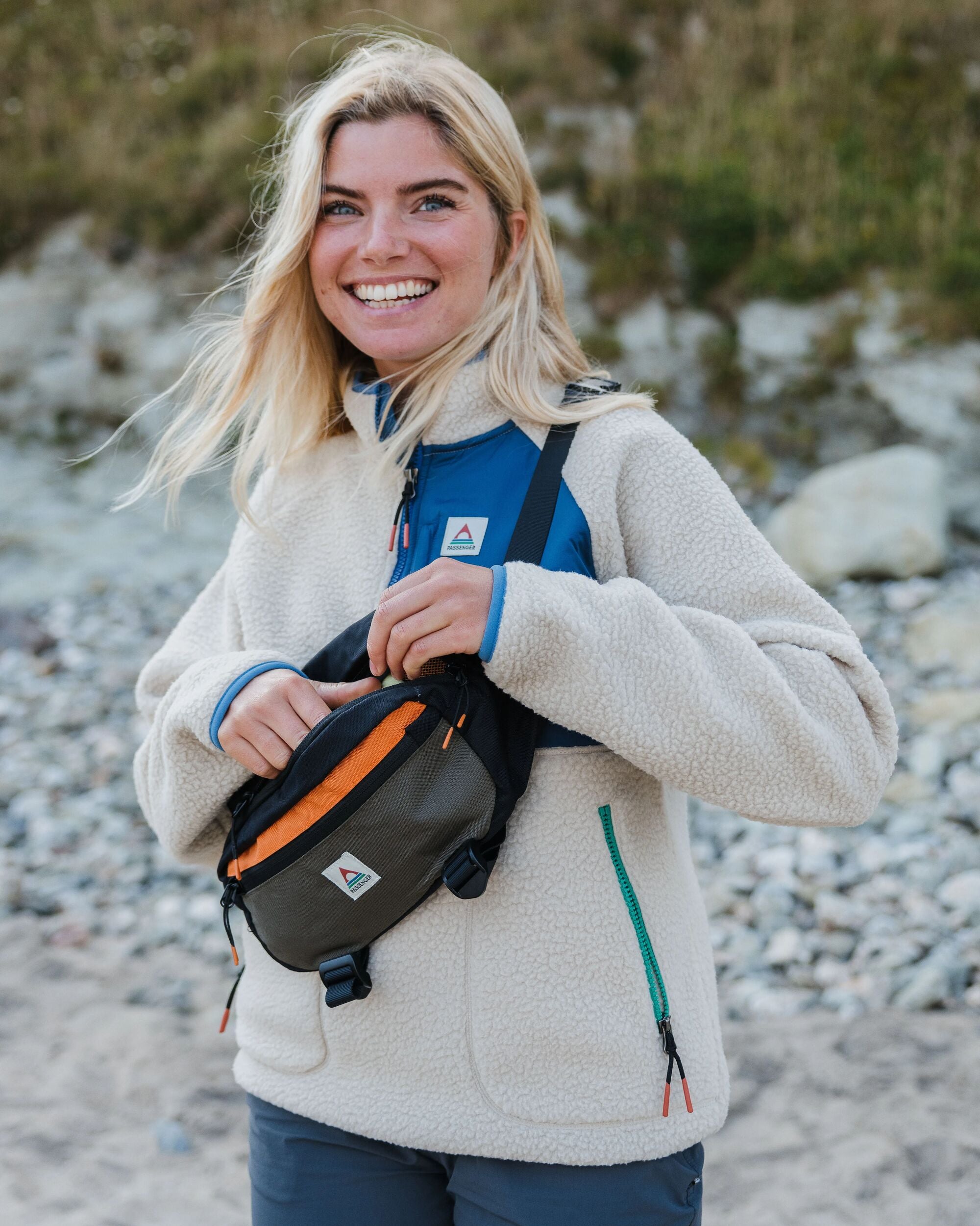 Boondocker Recycled Hip Pack - Khaki - Lifestyle - Female