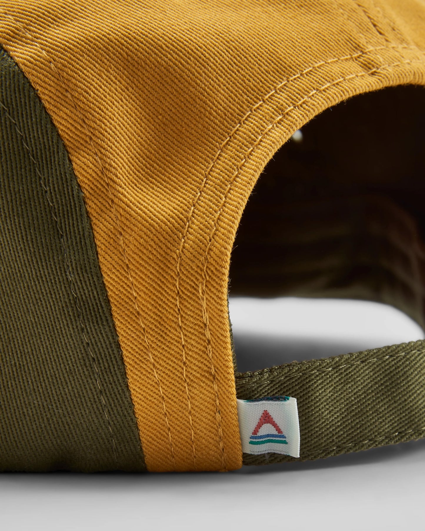 Waves & Trees Recycled 5 Panel Cap - Khaki - Flatlay