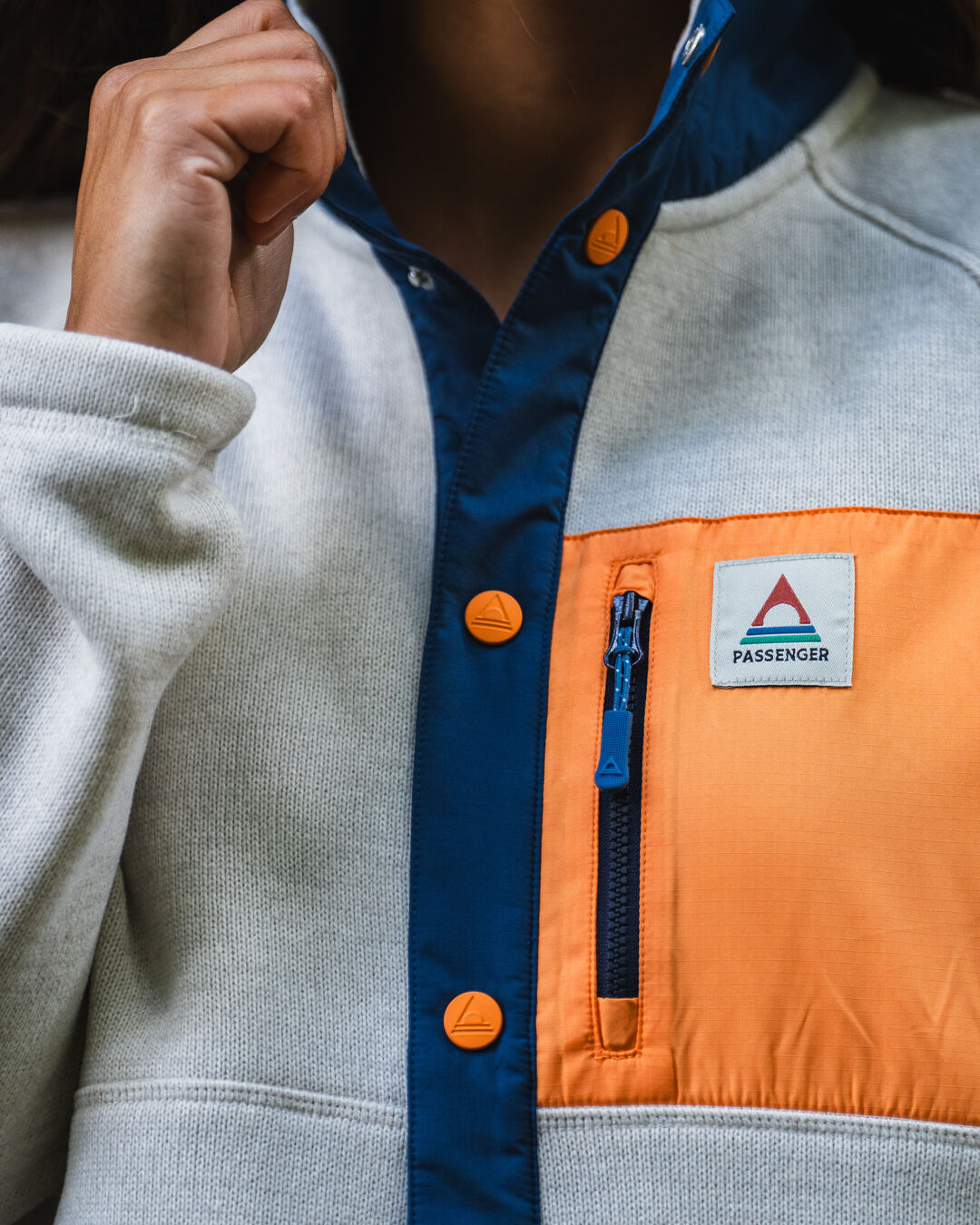 Women's Amber Recycled Polartec® Fleece - Vintage White - Lifestyle