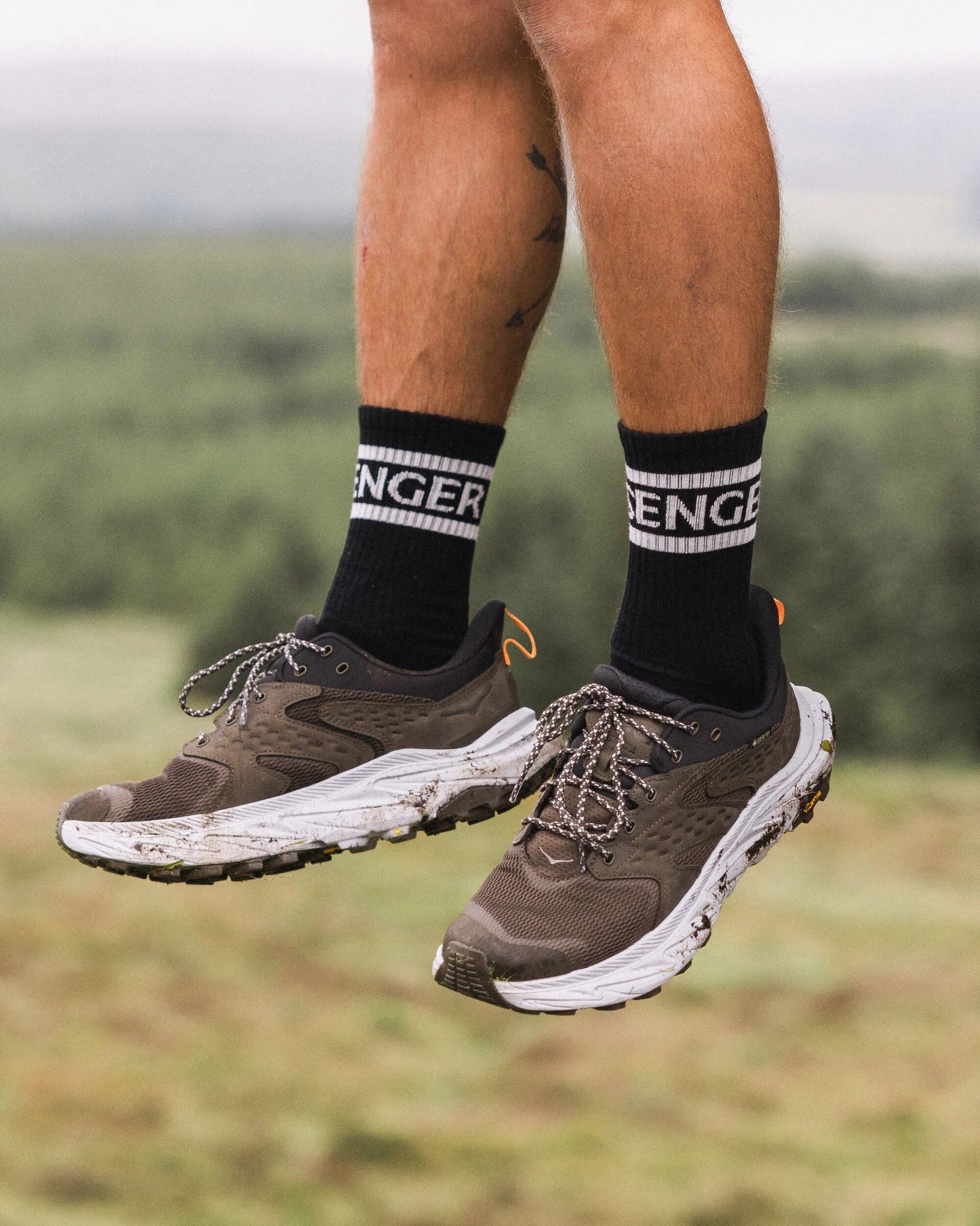 MensClassic Passenger Crew Socks - Black - Lifestyle