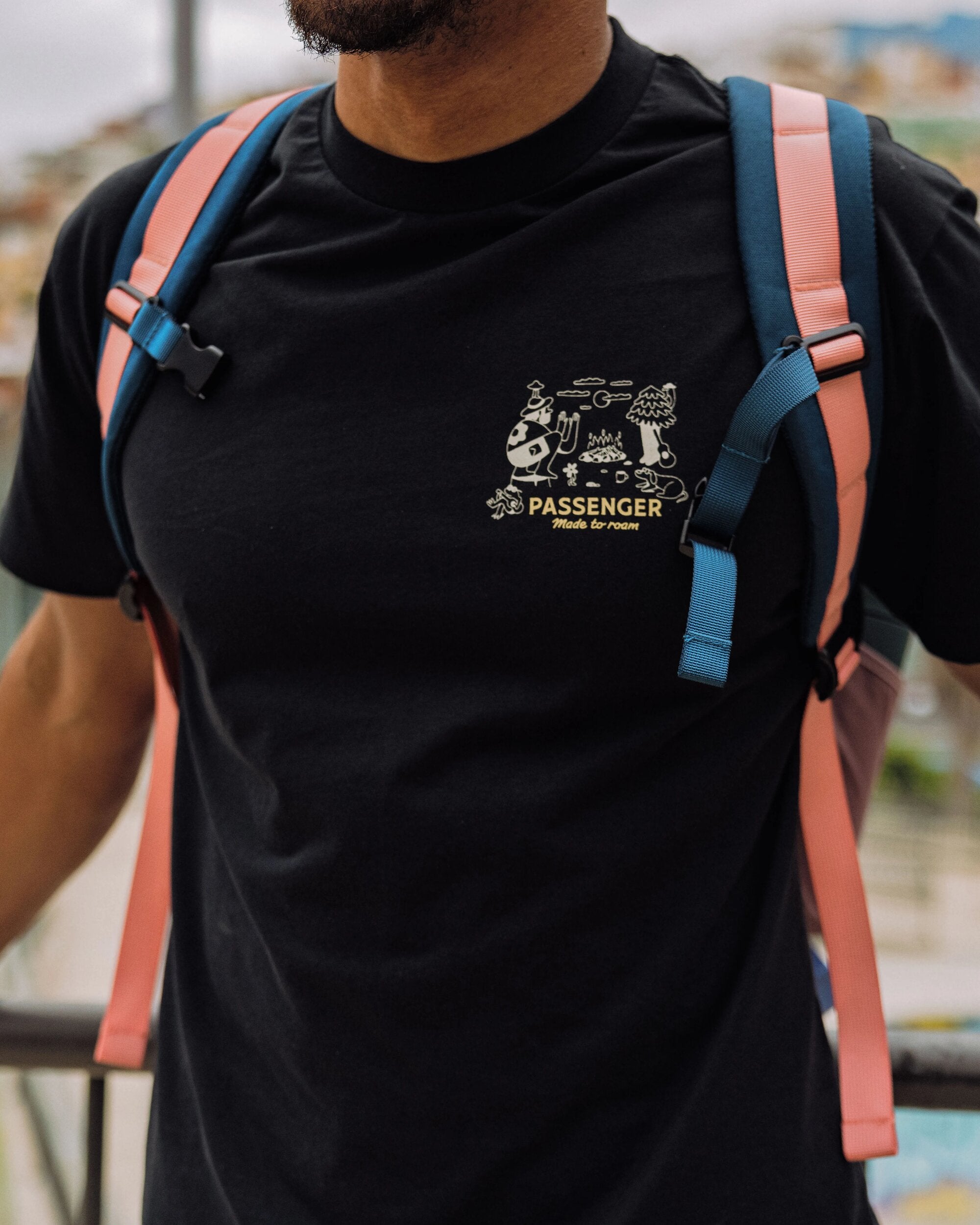 Better Outside Organic Relaxed Fit T-Shirt - Black - Lifestyle